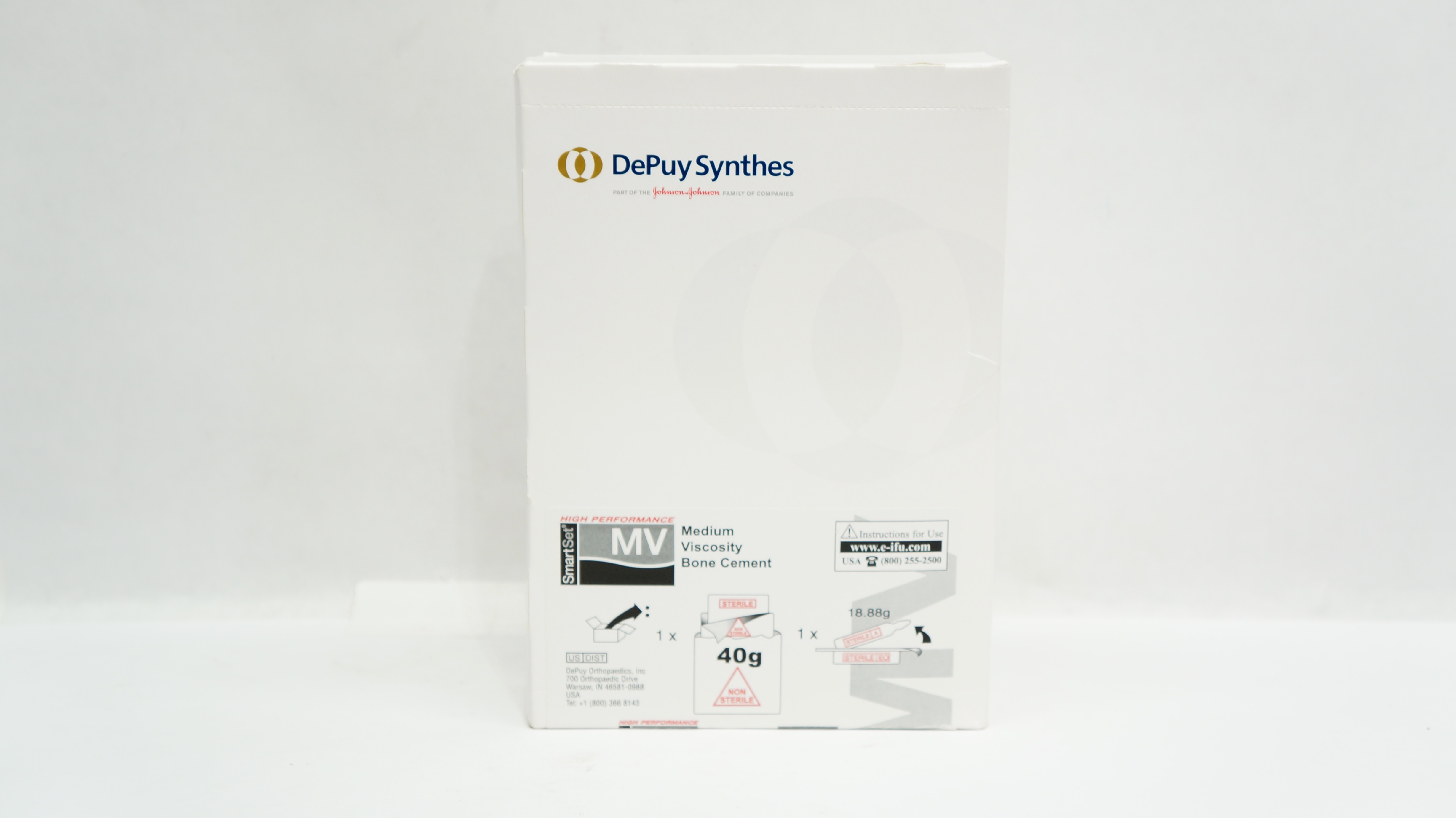 DePuy 3122-040 SmartSet MV Medium Viscosity Bone Cement 40g (x)