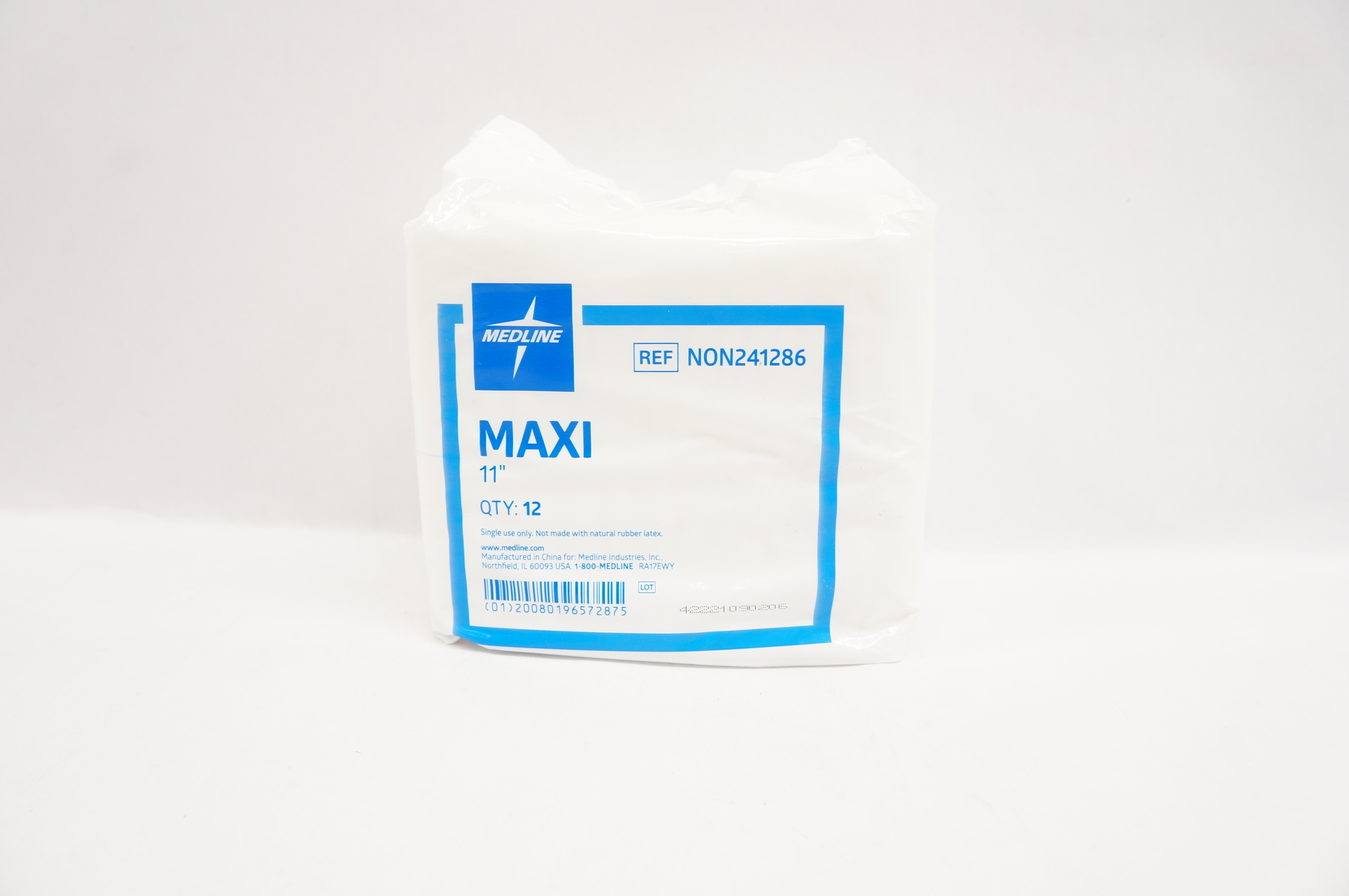 Medline NON241286 Maxi 11inch  - Pack of 12