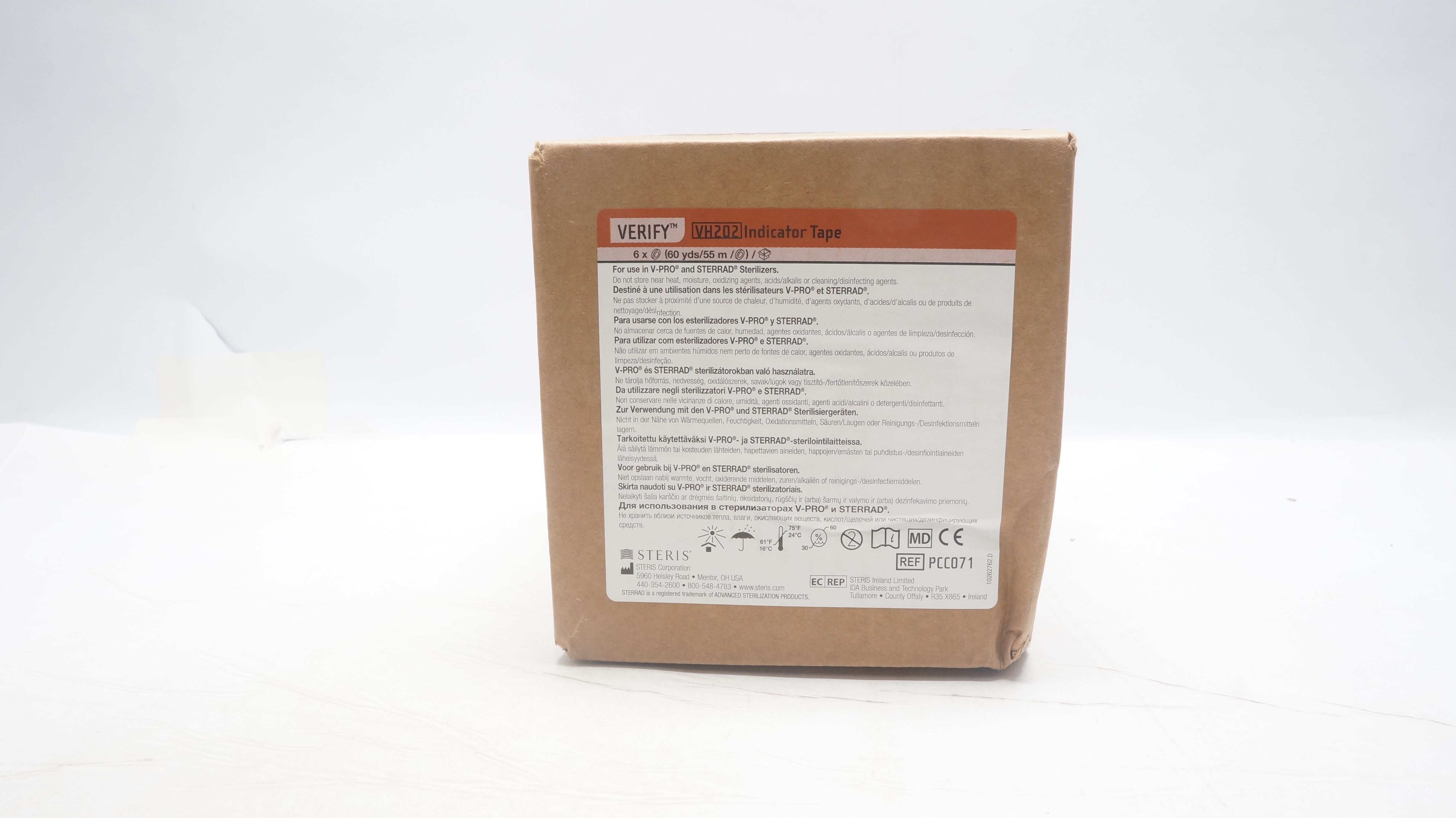Steris PCC071 Verify VH202 Indicator Tape 60 yds - Box of 6 (x)