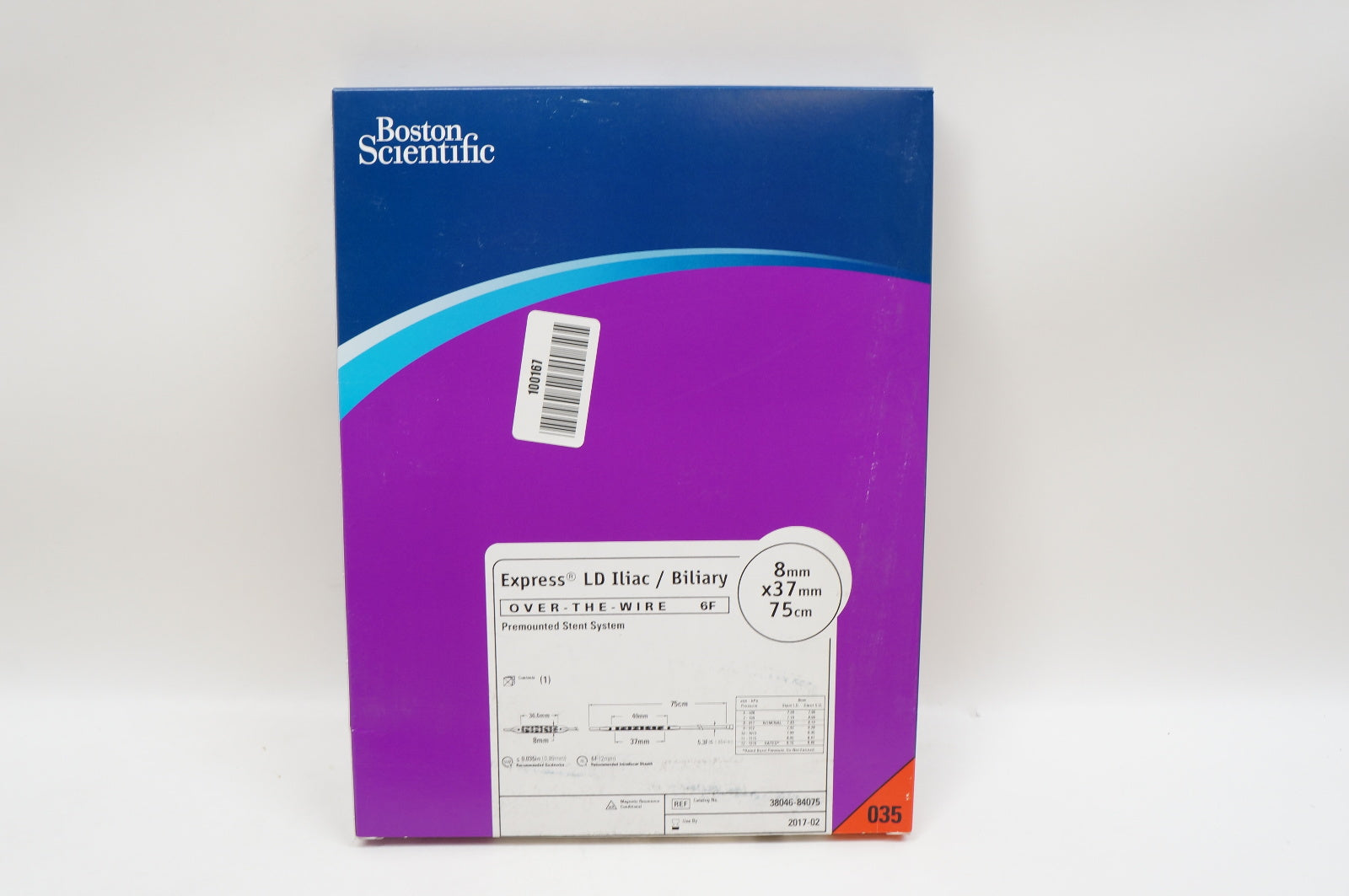 Boston Scientific 38046-84075 Express LD Iliac/Biliary 8x37mm, 75cm(x)