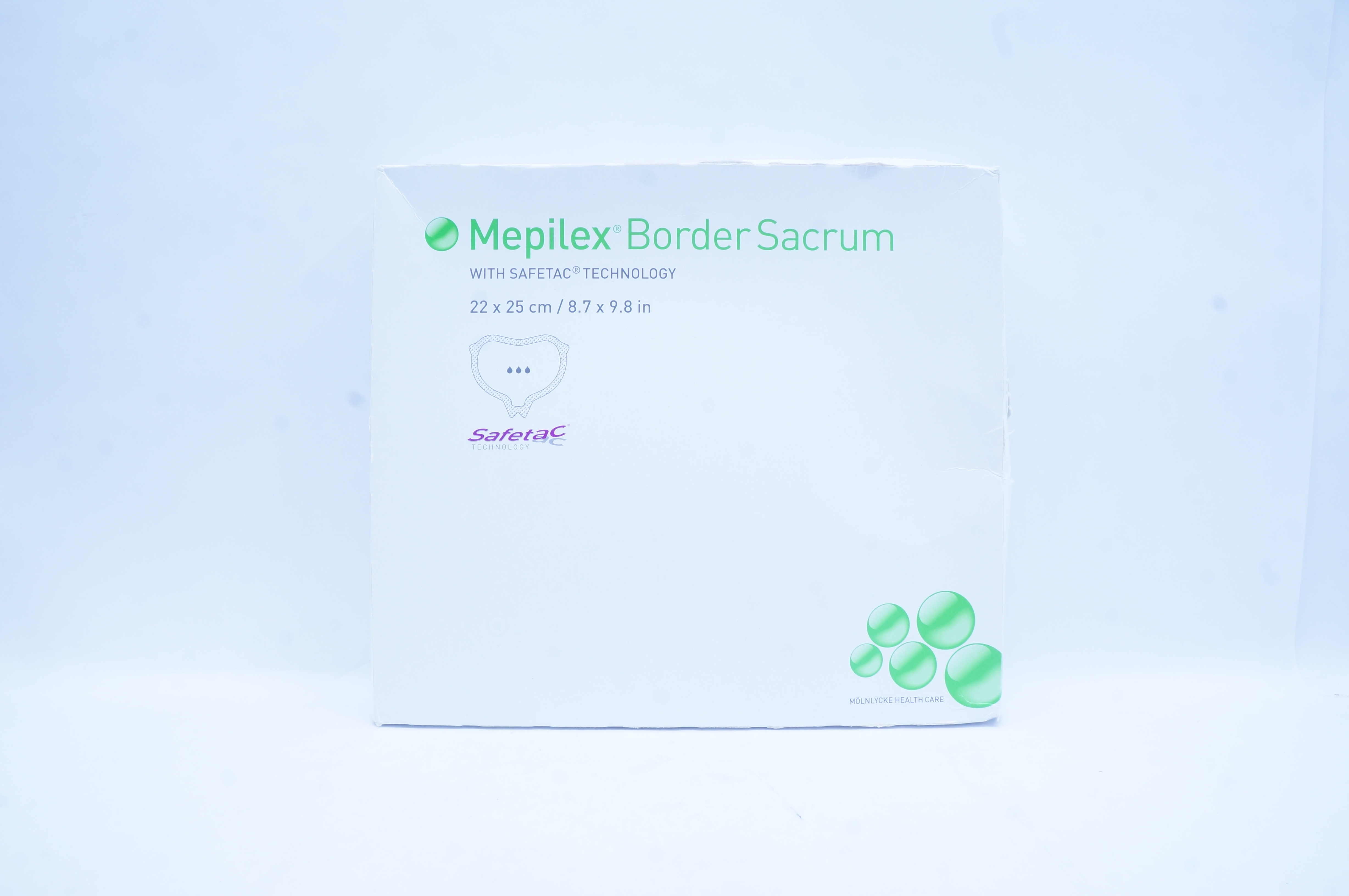 Mölnlycke 282455 Mepilex Border Sacrum Multi-layer Dressing 22 x 25cm-Box of 10