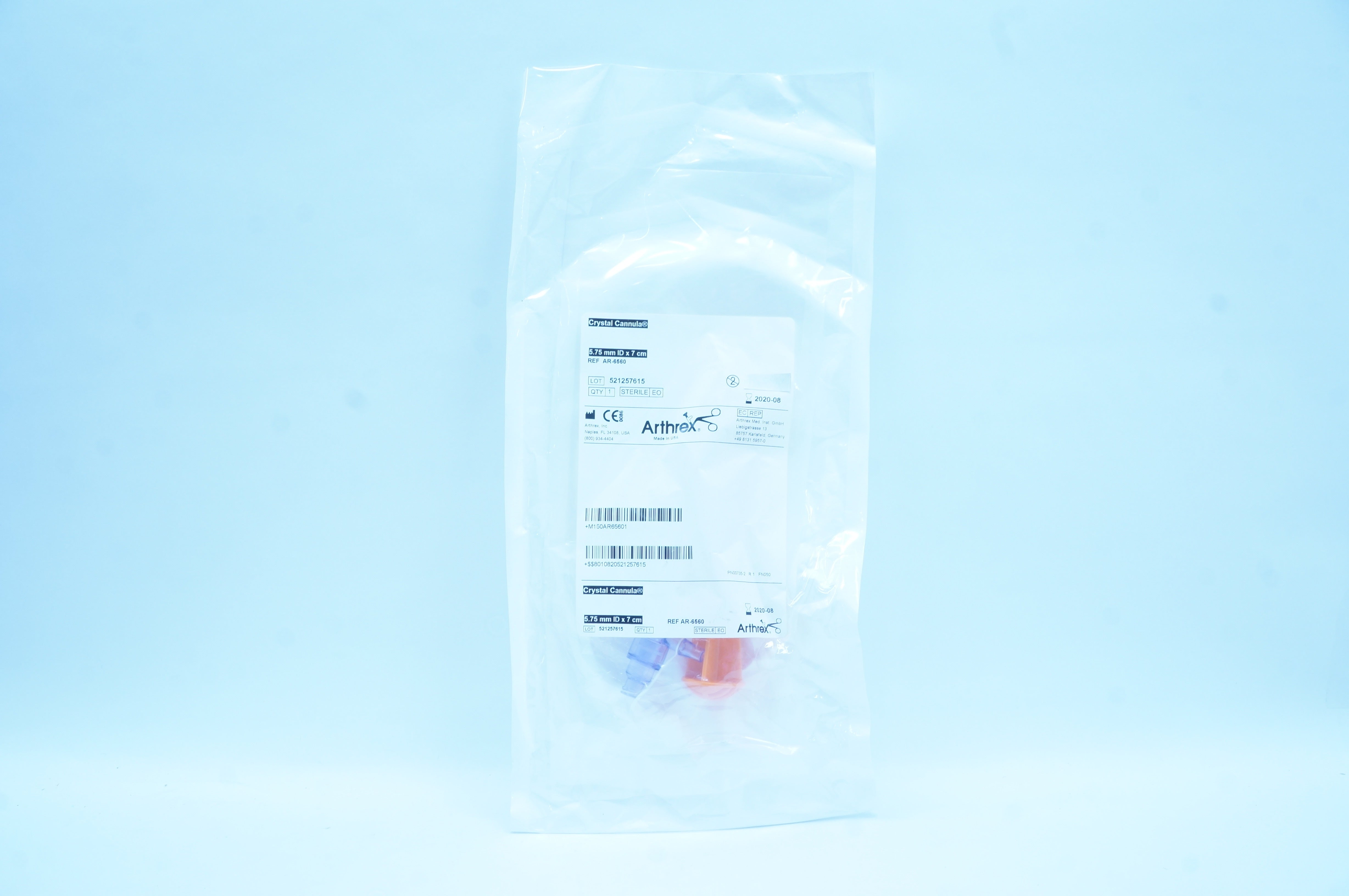 Arthrex AR-65620 Crystal Cannula 5.75mm x 7cm (x)