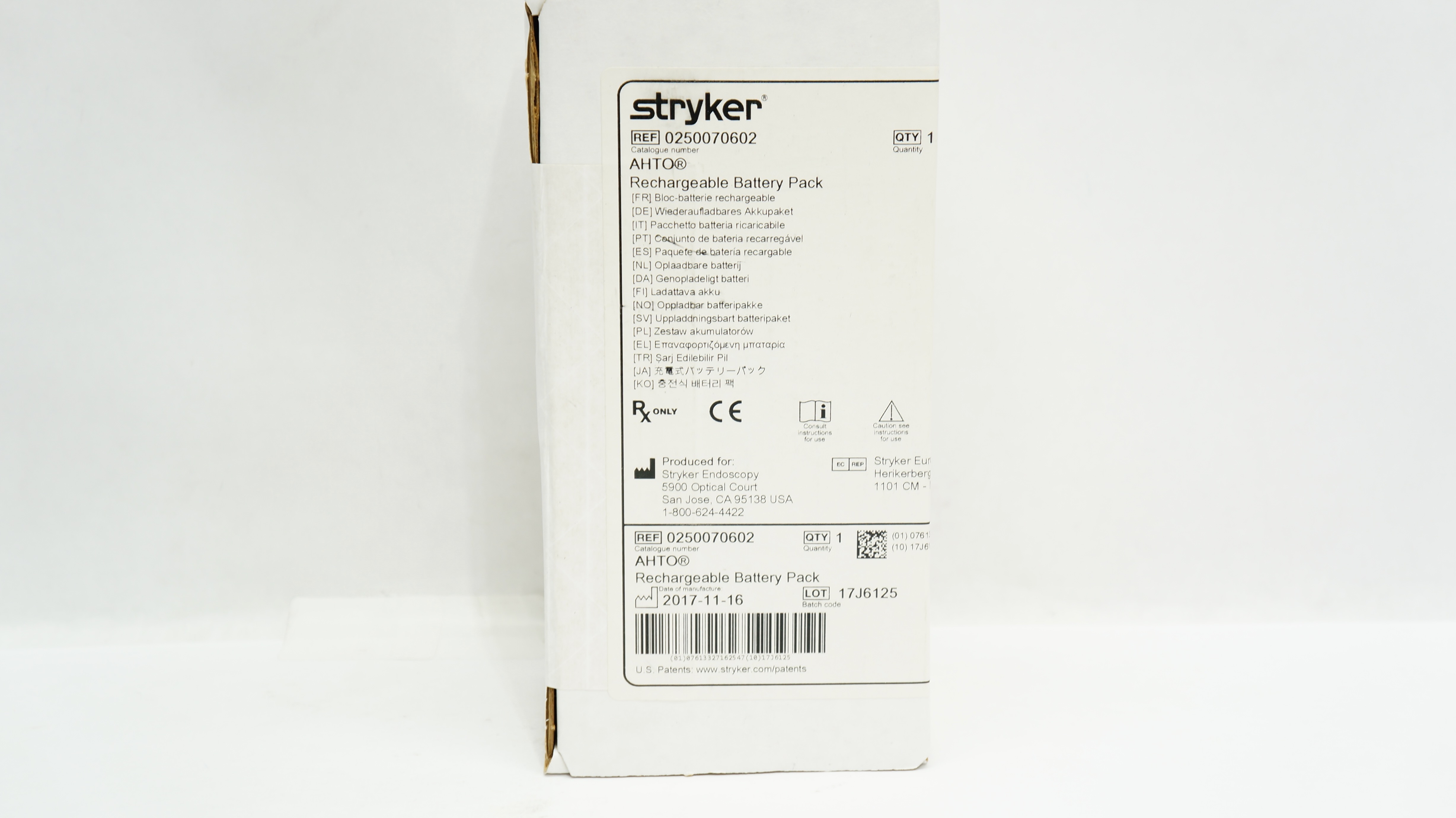 Stryker 0250070602 AHTO Rechargeable Battery Pack