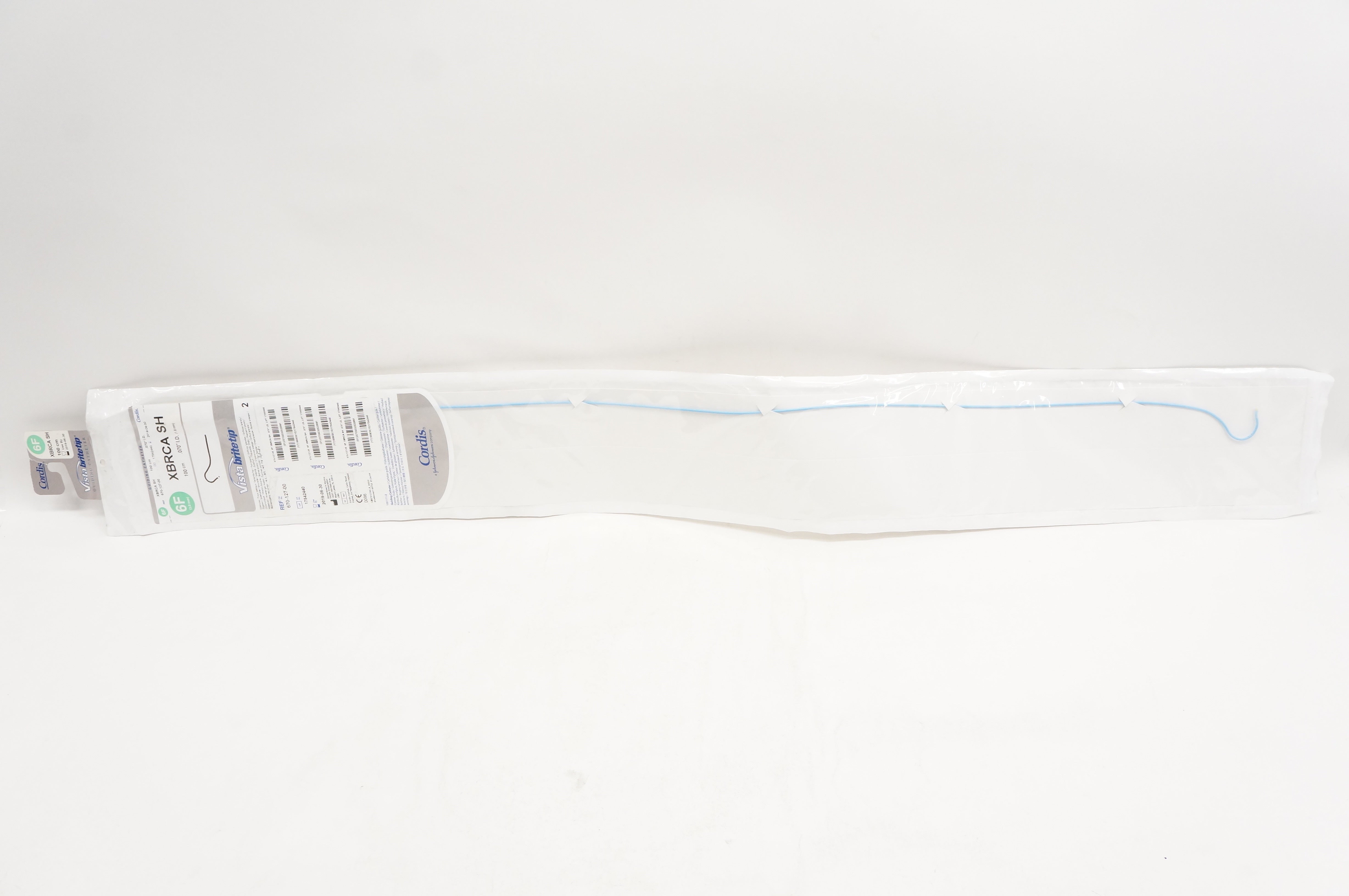 Cordis 670-127-00 XBRCA SH Guiding Cath. 6F x 100cm x .070in (x)