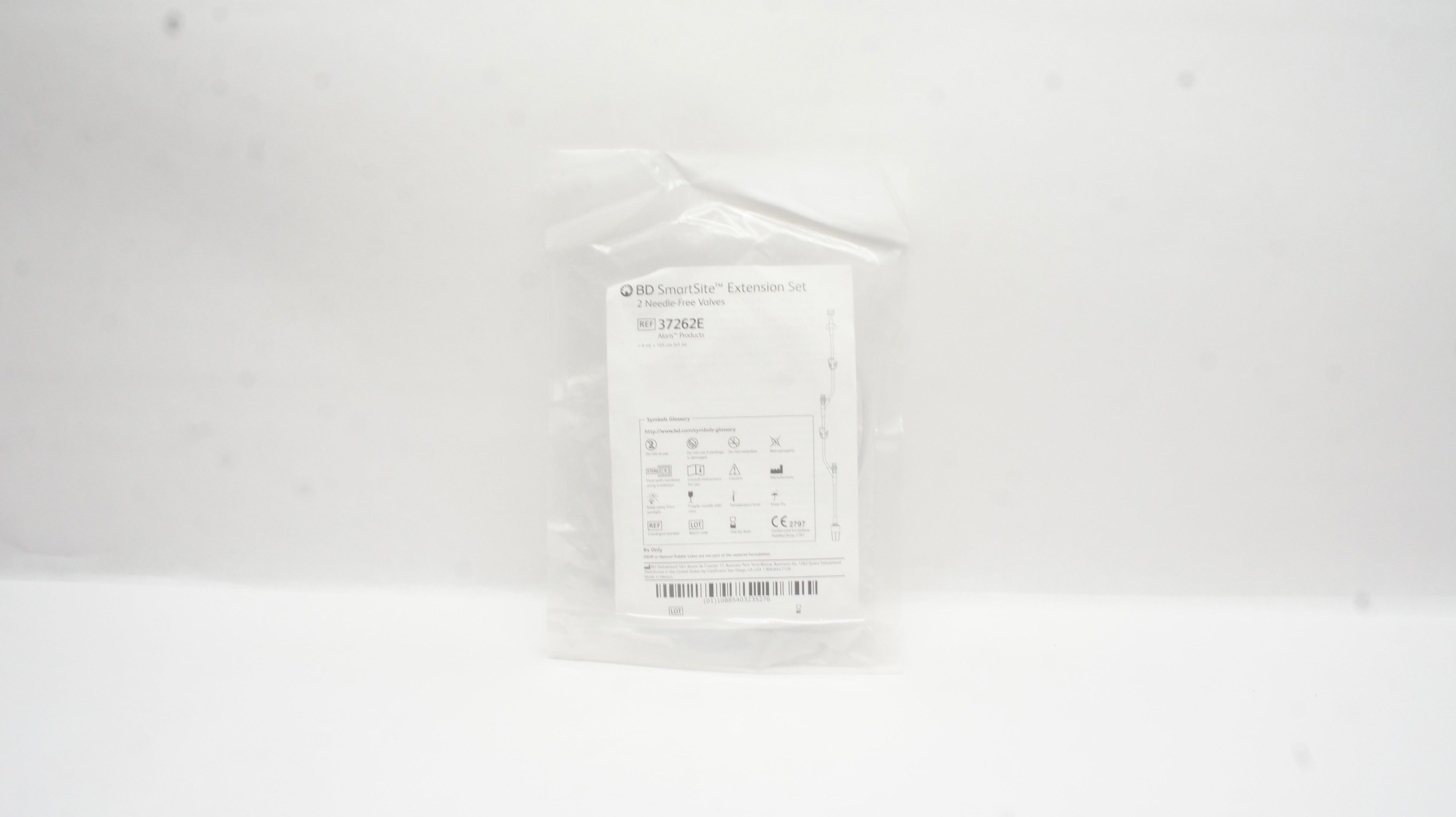 BD 37262E SmartSite Extension Set 2-Ndle-Free Valves 6mL x 41inch