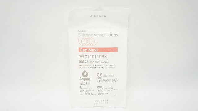 Aspen 011011PBX Red Maxi Sterion Silicone Vessel Loops (x) - Pouch of 2