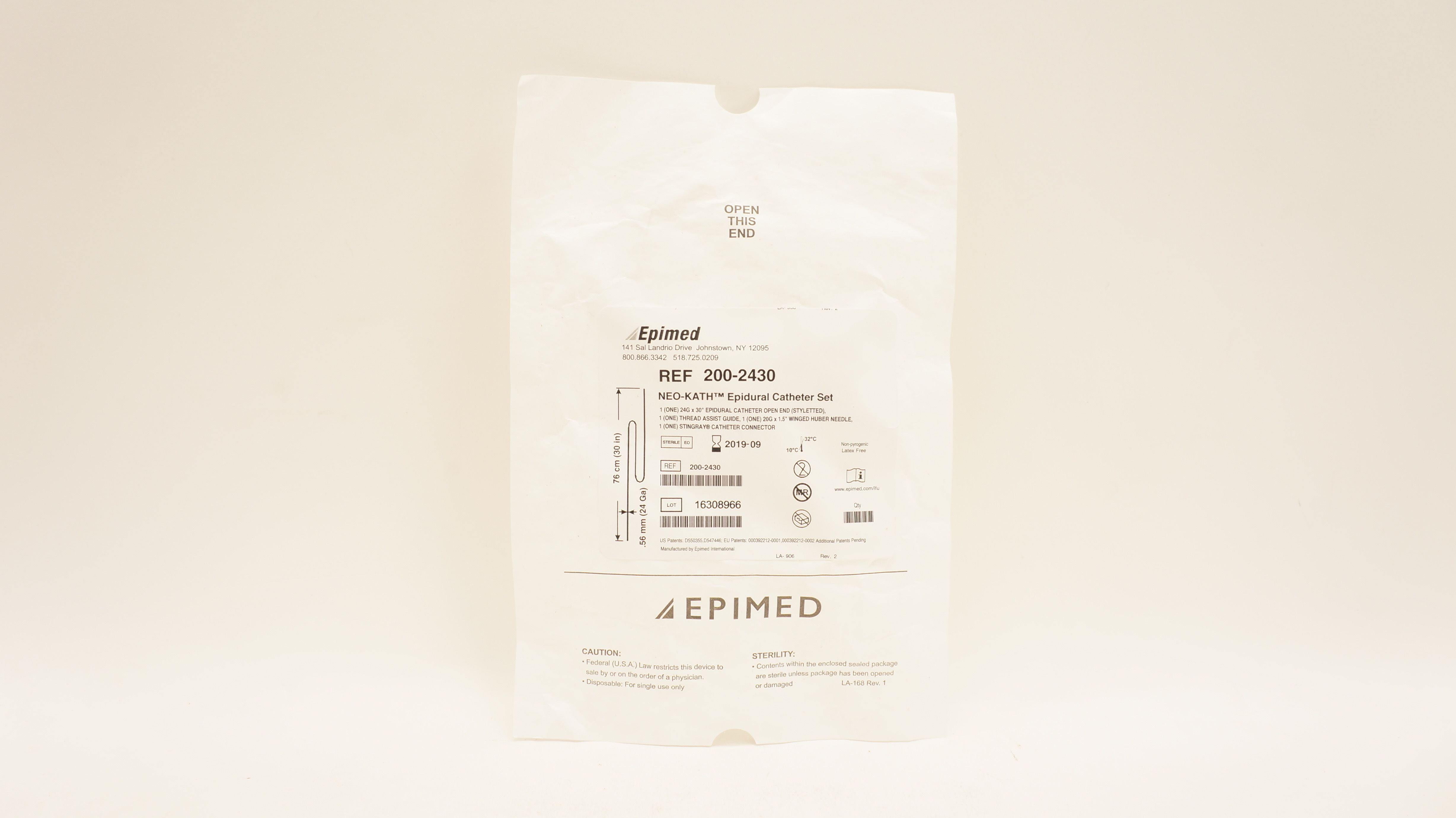 Epimed 200-2430 Neo-Kath Epidural Catheter Set (x)