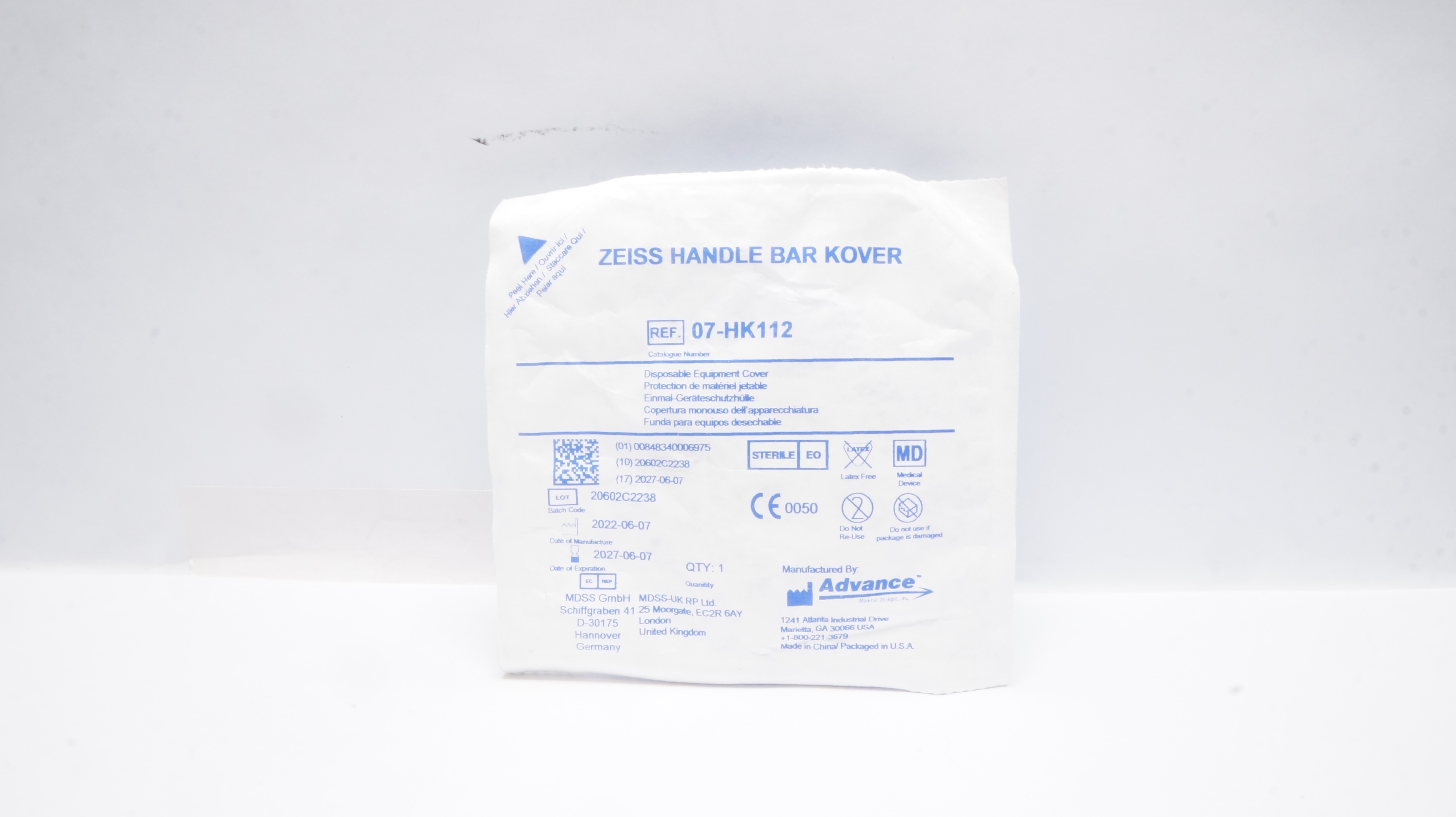 Advance 07-HK112 Zeiss Disposable Equipment Cover