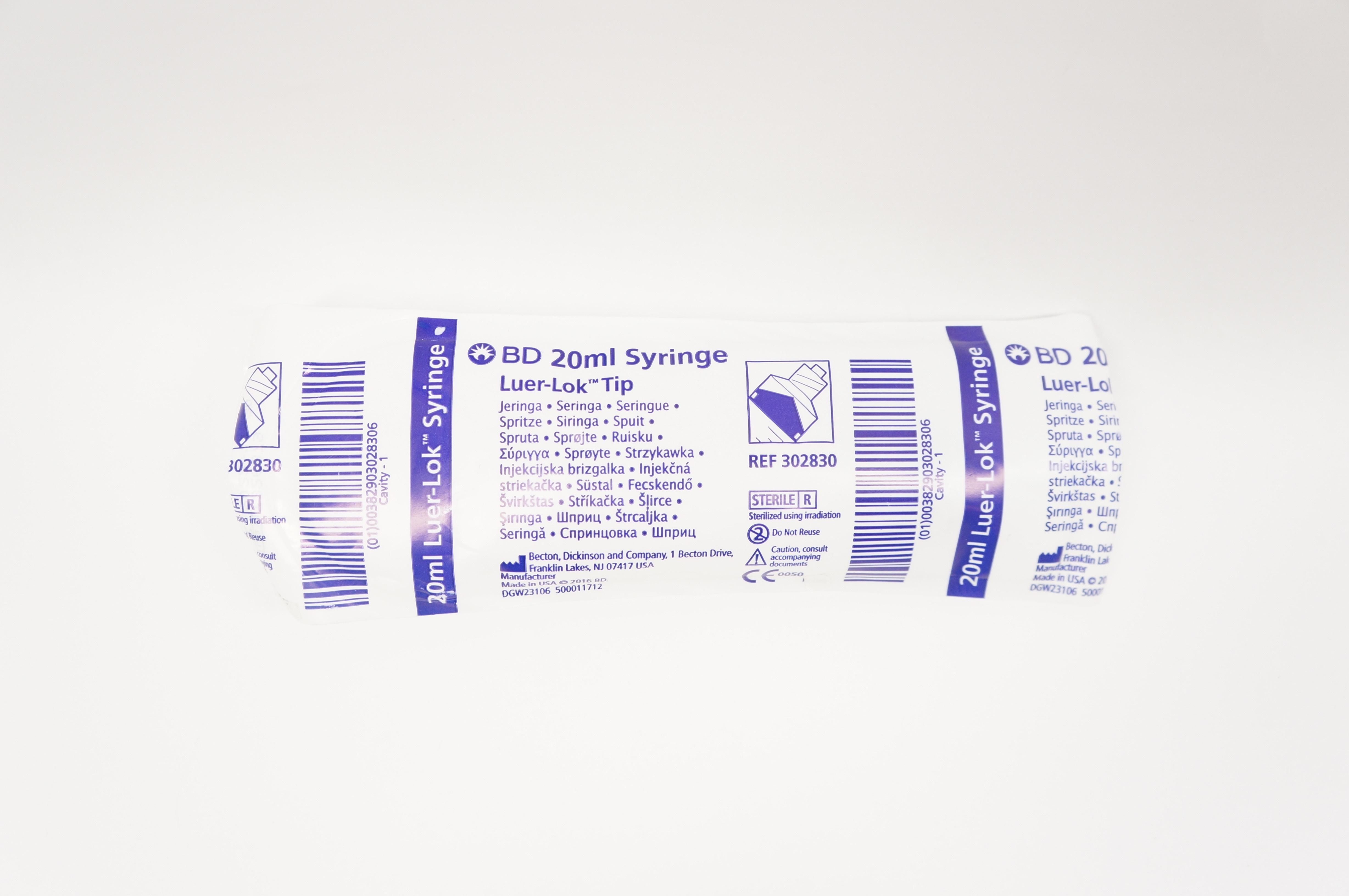 BD 302830 Luer-Lok Tip 20ml Syringe