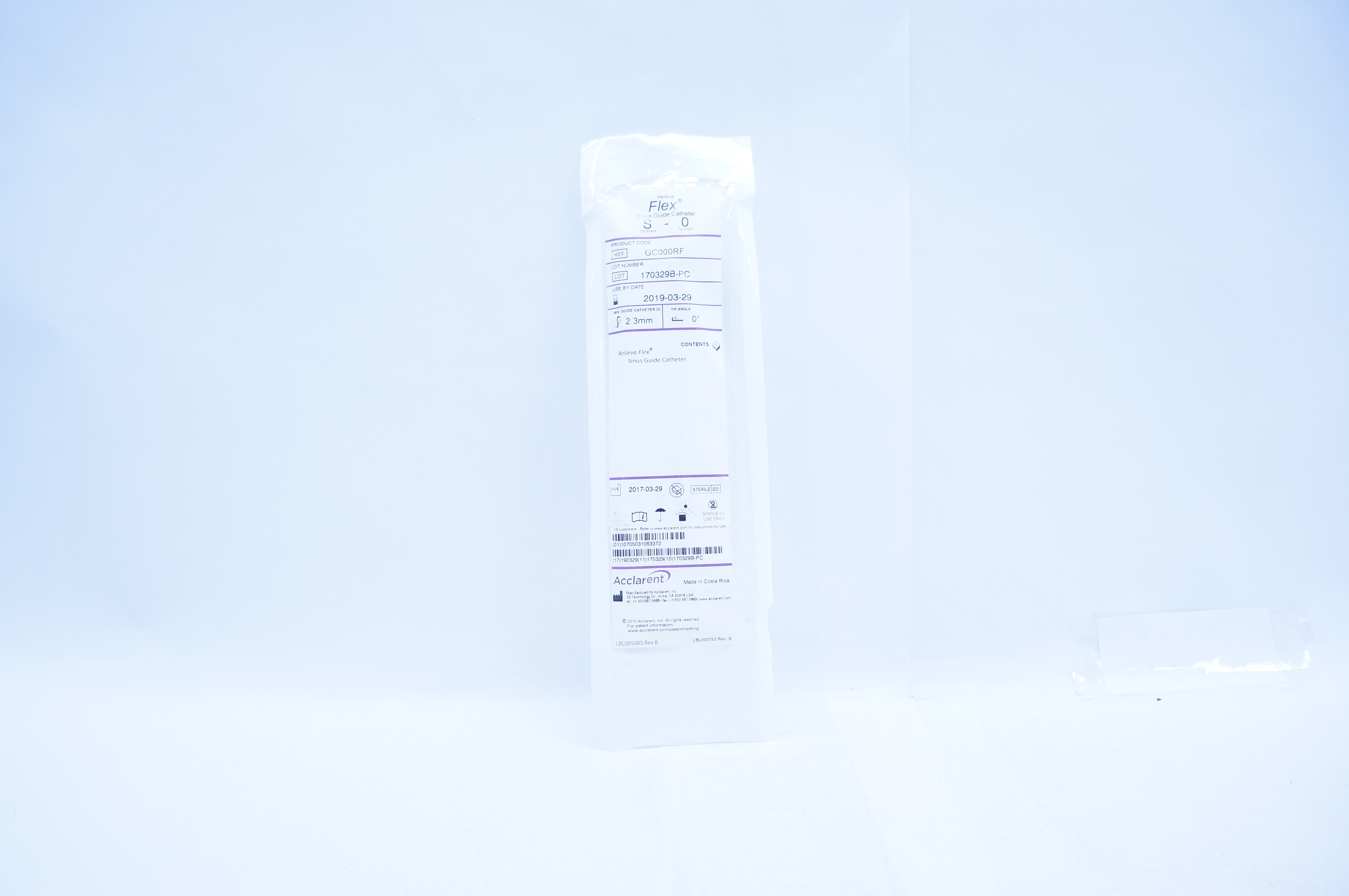 Acclarent GC000RF Relieva Flex Sinus Guide Cath. S-0 (x)