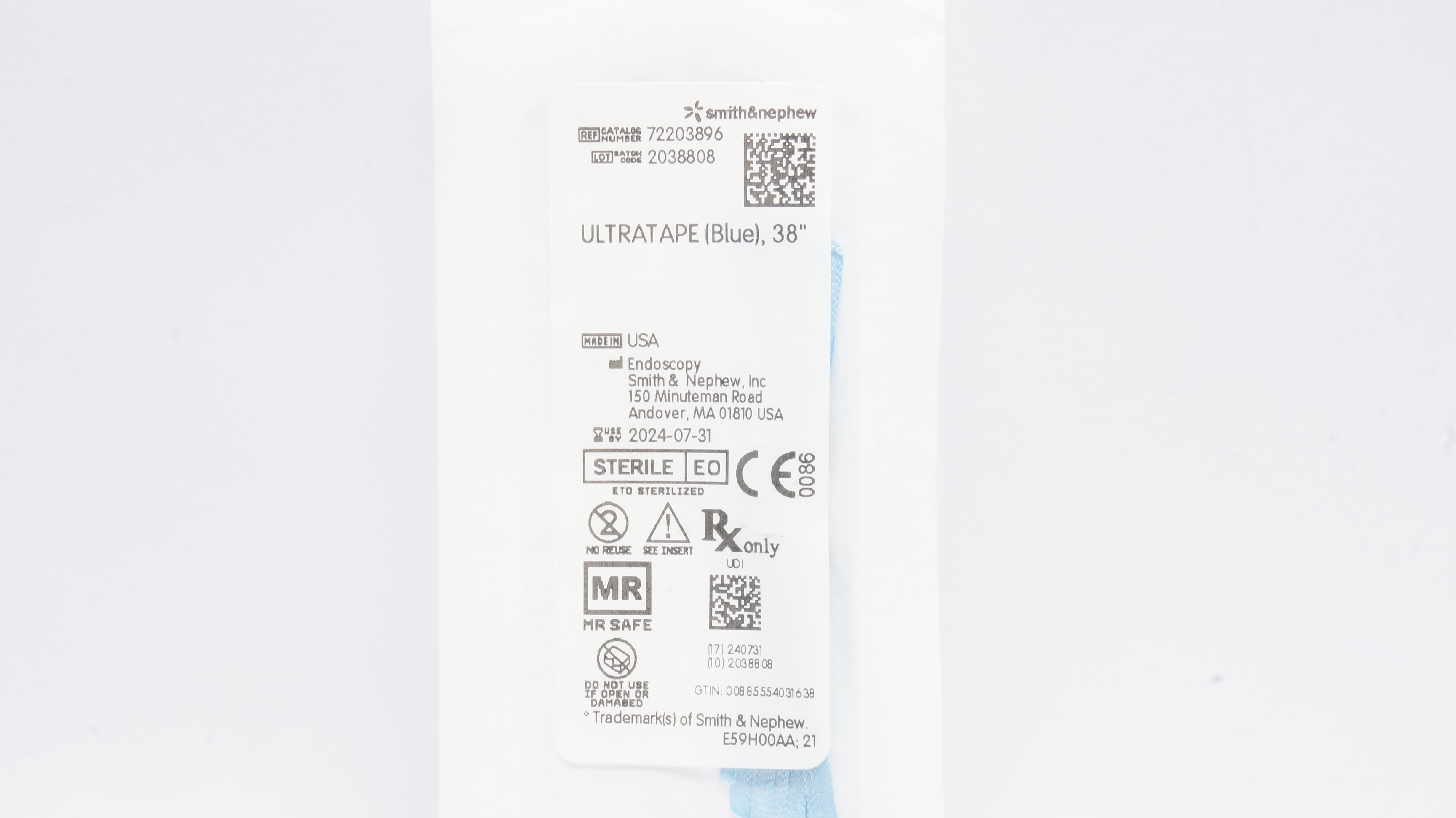 Smith&Nephew 72203896 Ultratape Stre, Cobraid-Blue 38inch (x)