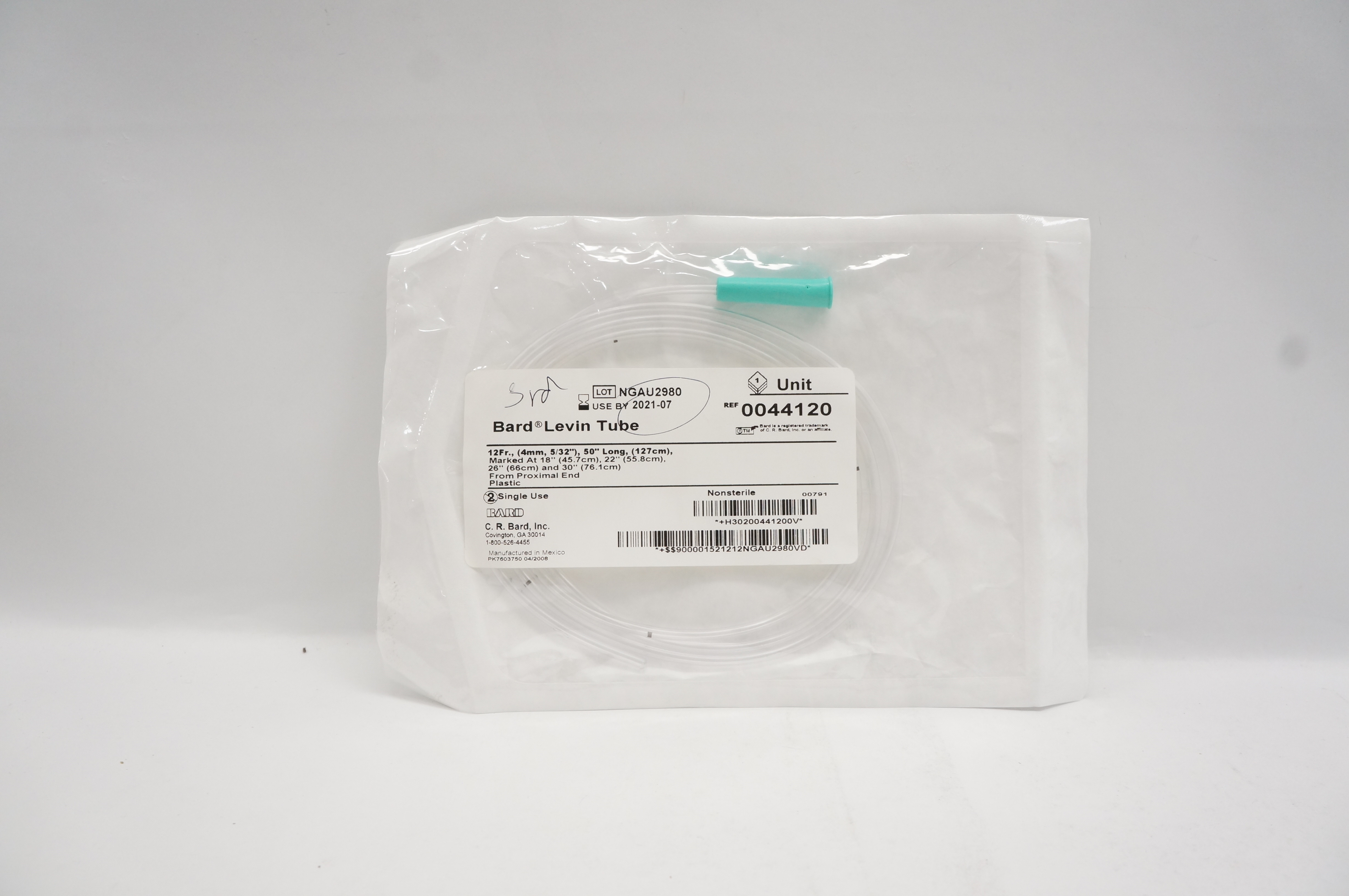 Bard 0044120 Levin Tube 12Fr x 50inch (x)