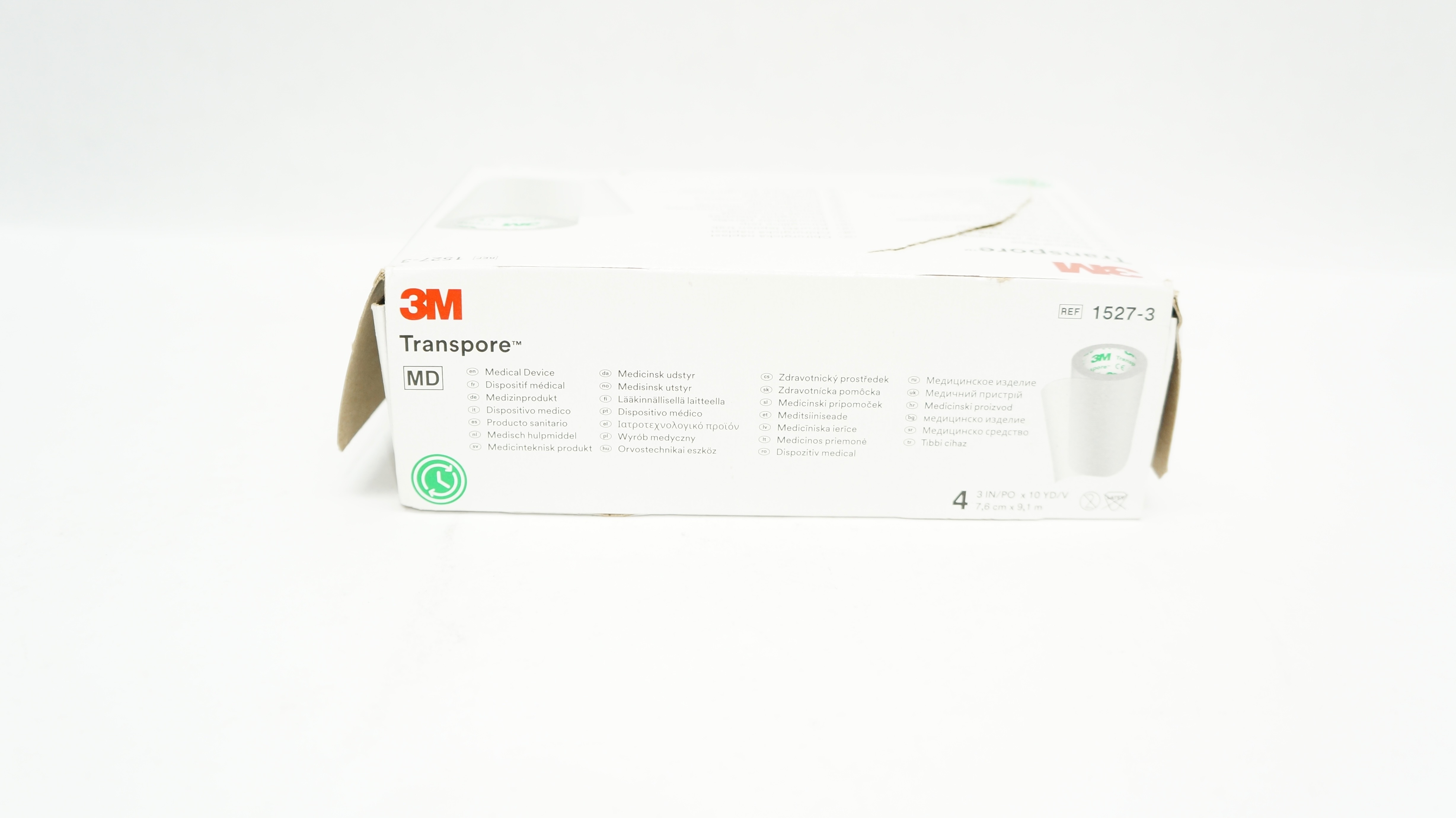 3M 1527-3 Transpore Surgical Tape 3inch x 4yd - Box of 4