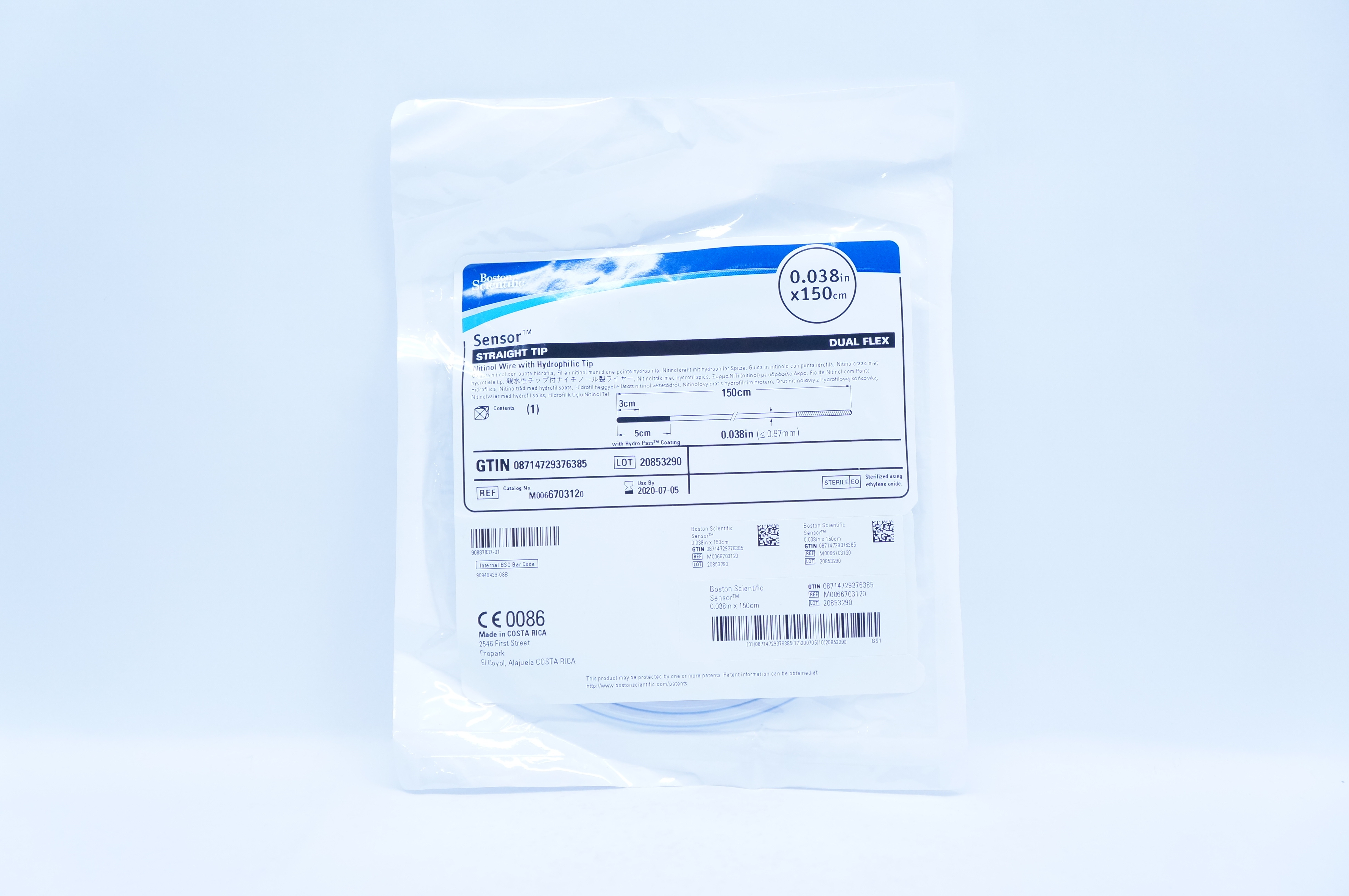 Boston Scientific M0066703120 Sensor Nitinol Wire 0.038in x 150cm (x)