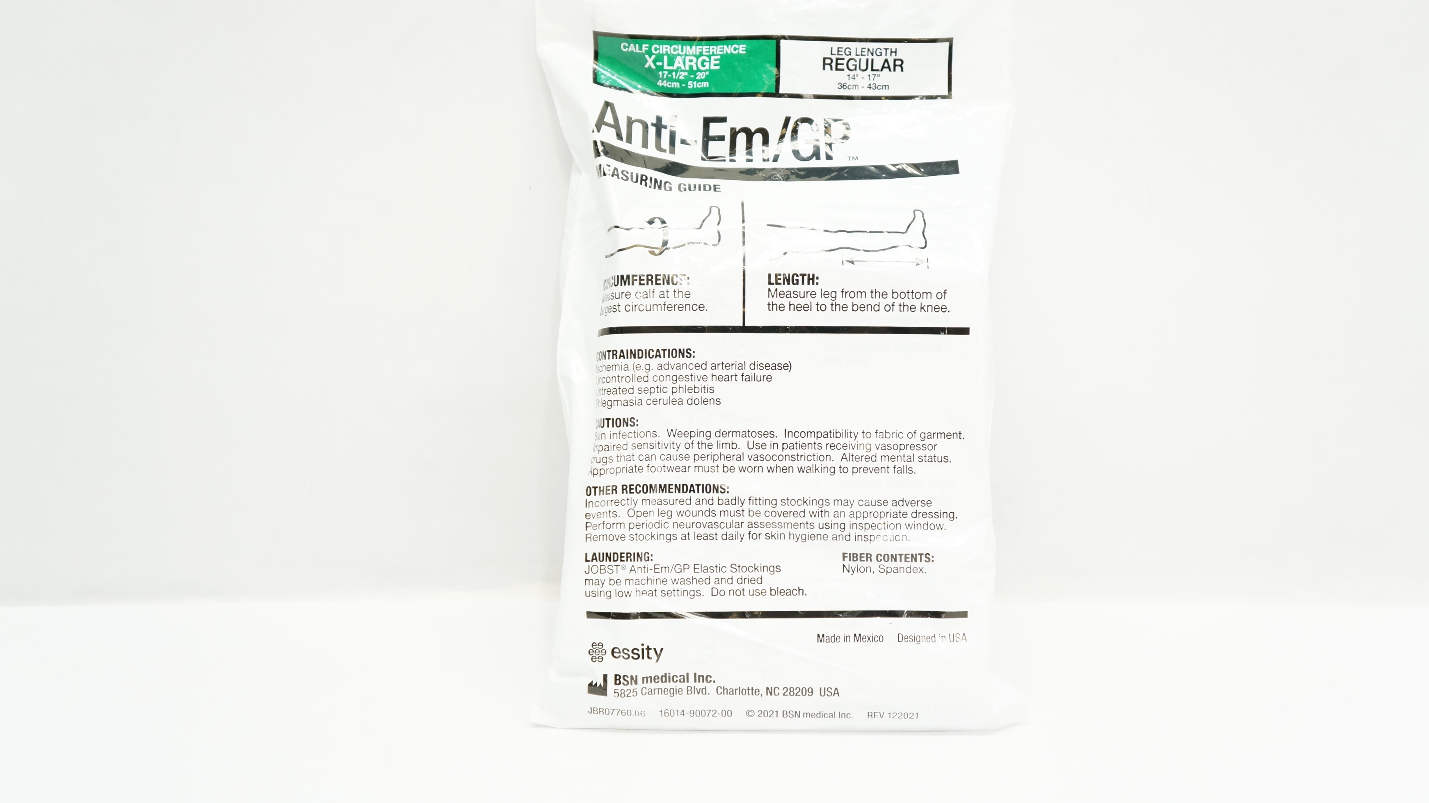 BSN 79288-00 Anti-EM/GP Jobst Anti-Embolism Elastic Stocking Knee-Hi Regular, XL