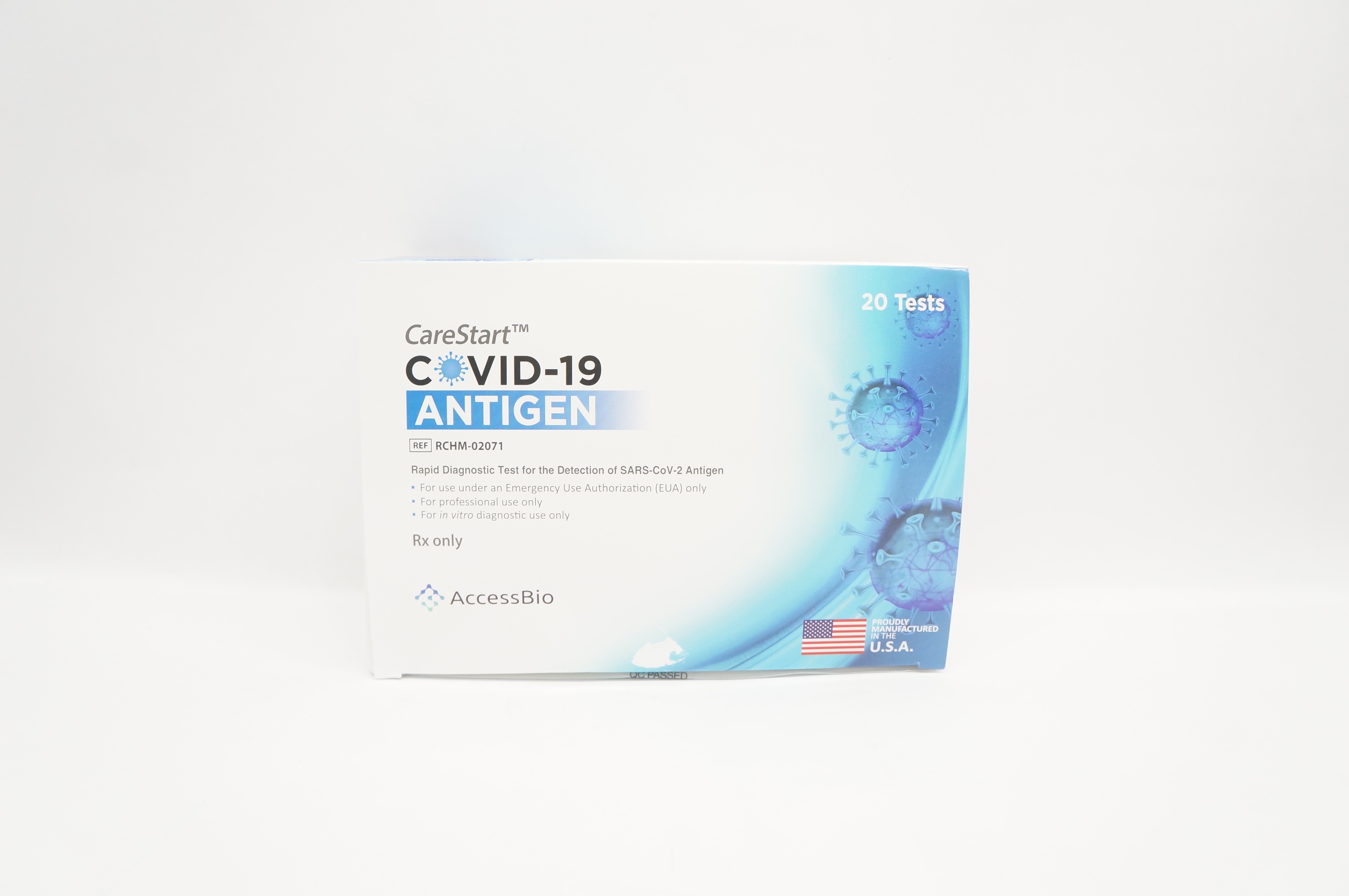AccessBio RCHM-02071 CareStart Covid-19 Antigen Rapid Test (x) - Box of 20