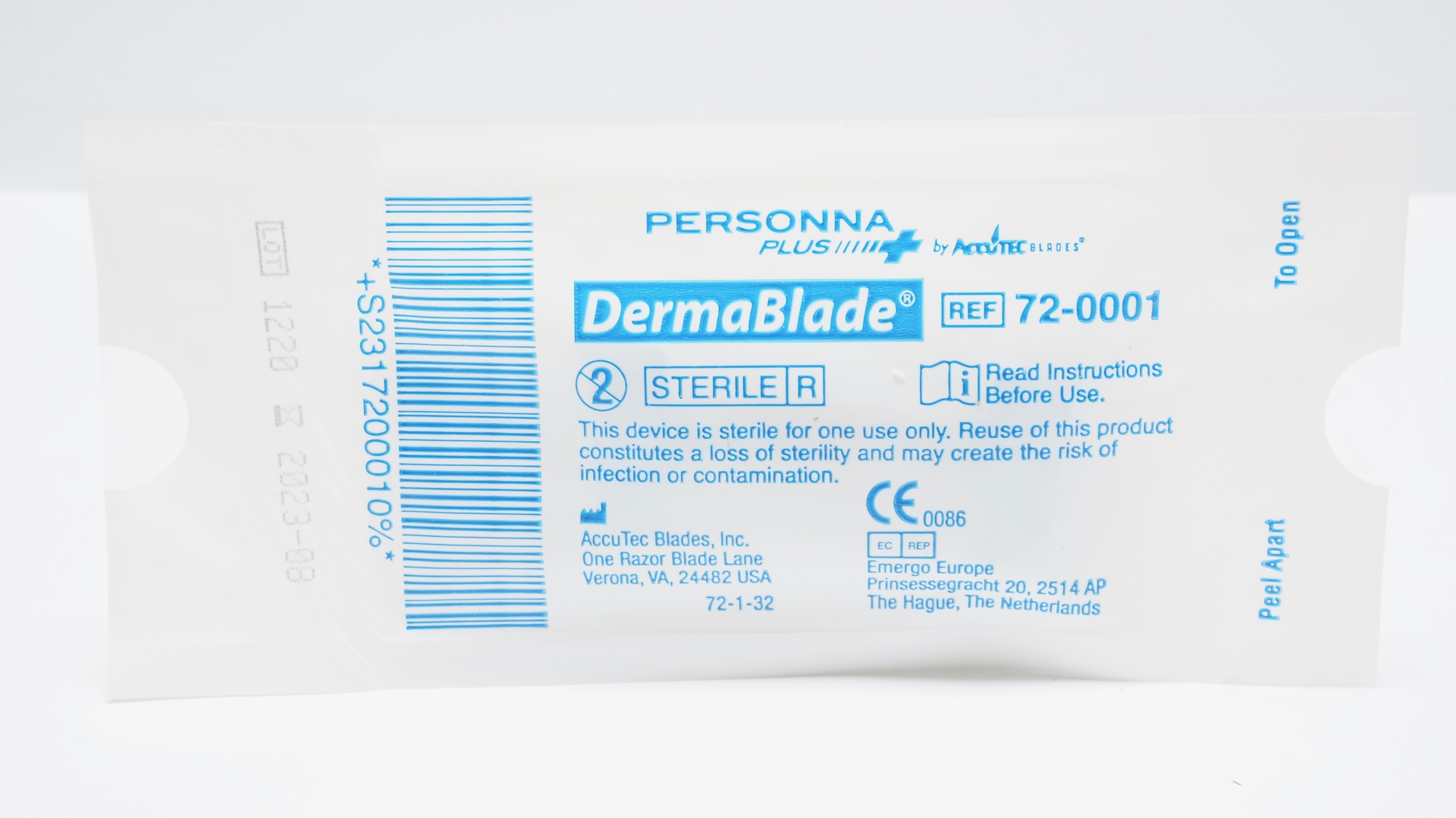 AccuTec 72-0001 Personna Plus DermaBlade (x)