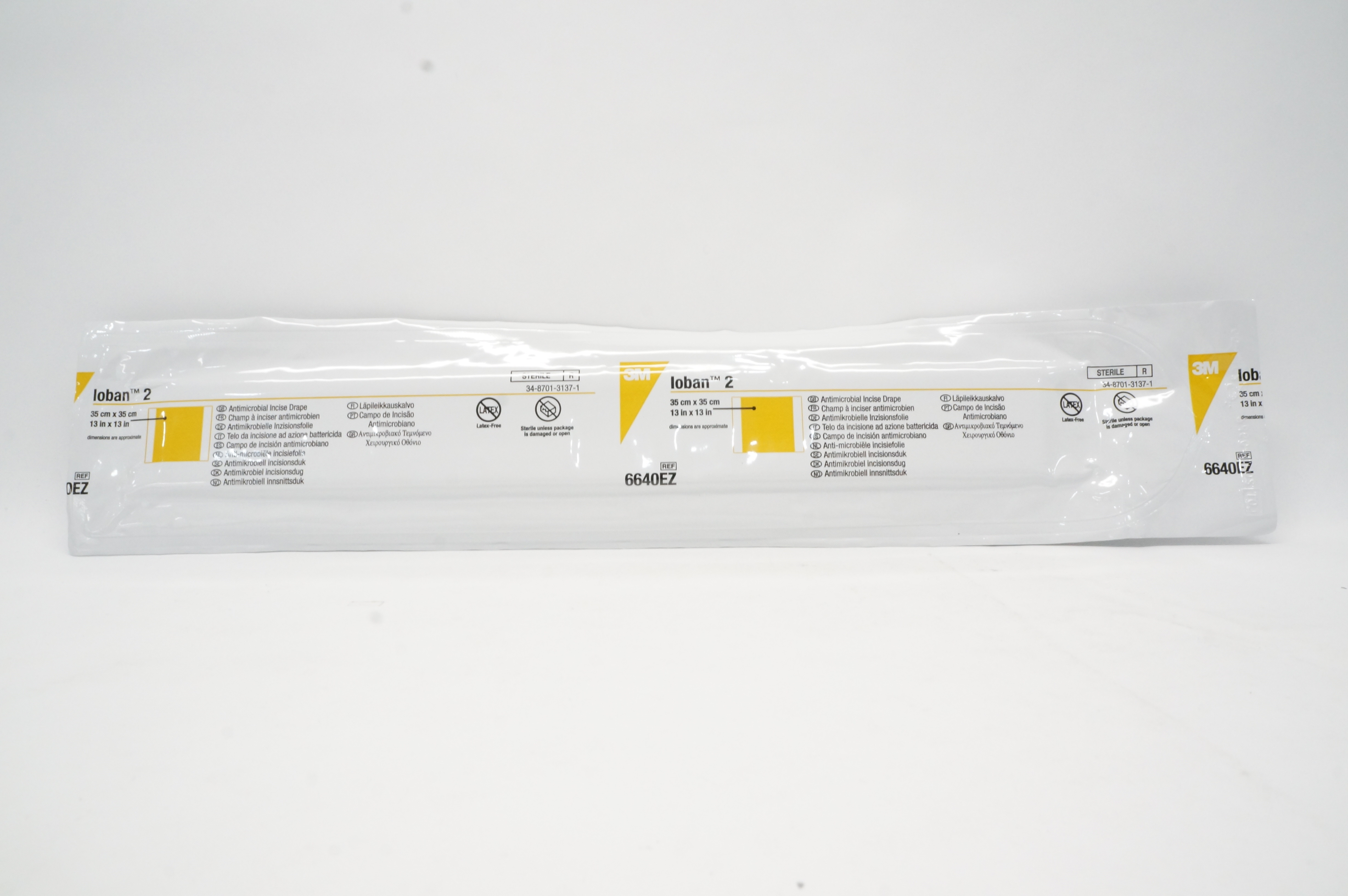 3M 6640EZ Loban 2 Antimicrobial Incise Drape 13inch x 13inch
