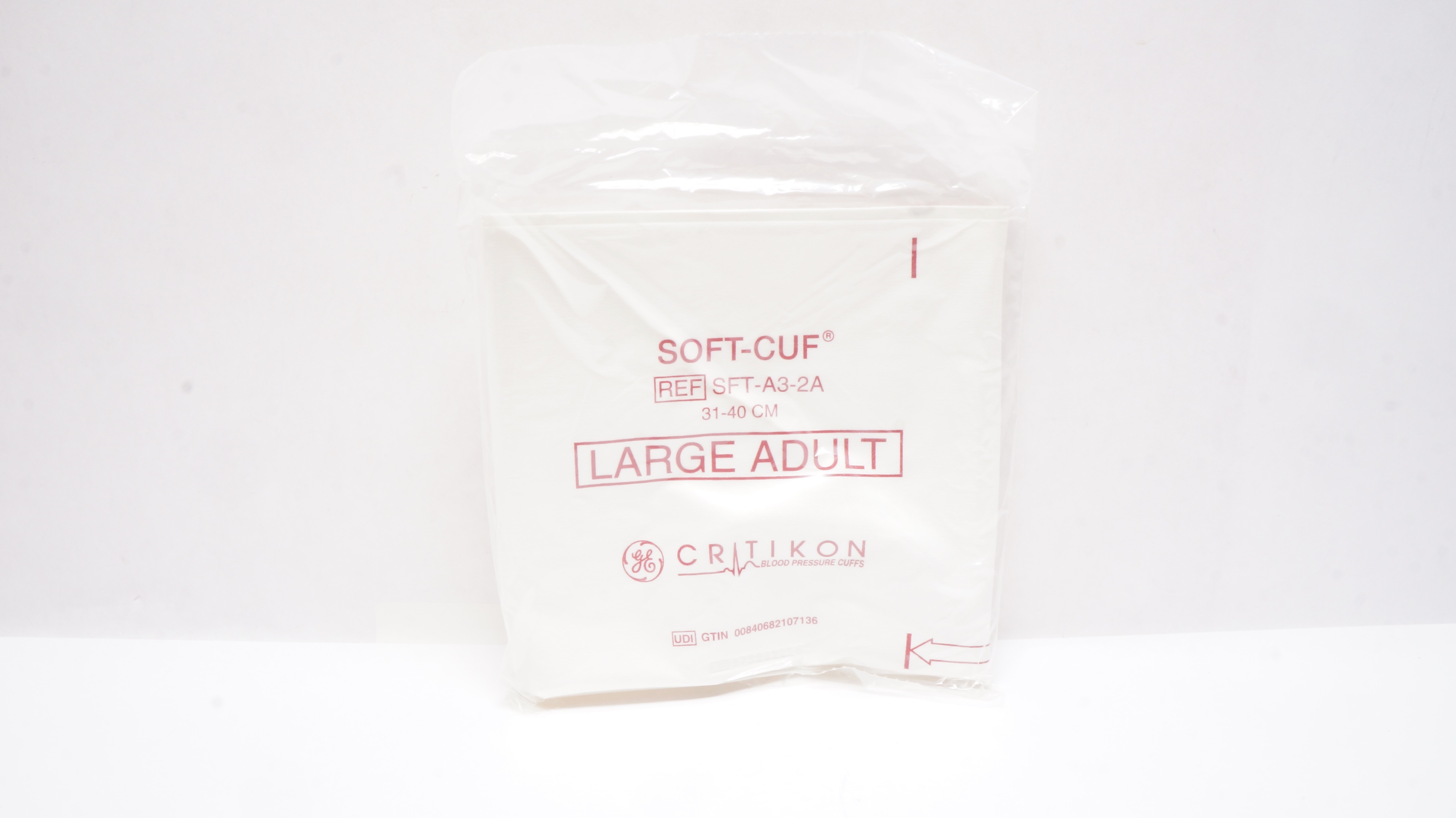 GE SFT-A3-2A Soft-Cuf Critikon Blood Pressure Cuffs 31-40cm, Large Adult