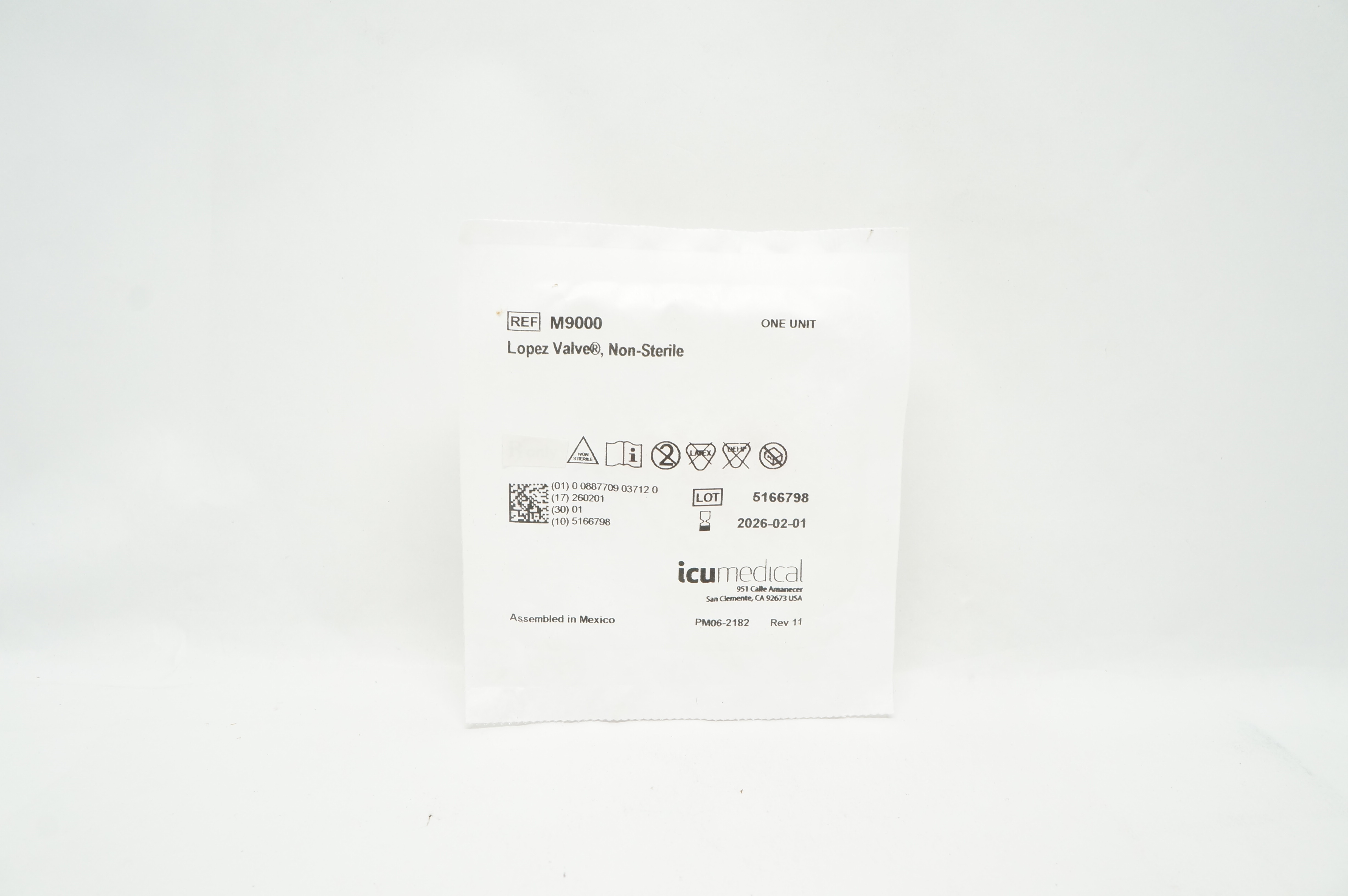 ICU Medical M9000 Lopez Valve, Non-Sterile