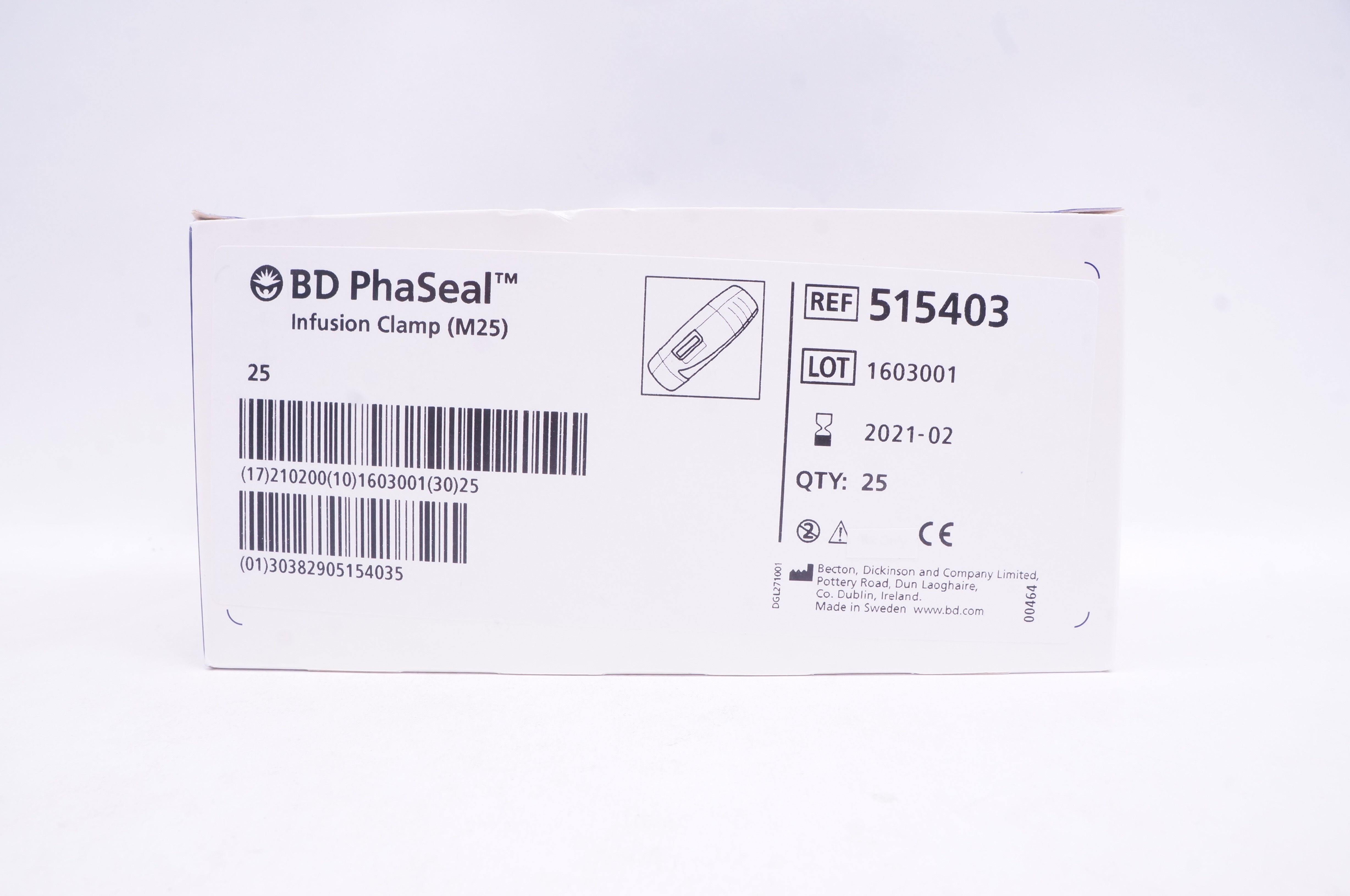 BD 515403 PhaSeal Infusion Clamp - Box of 25 (x)