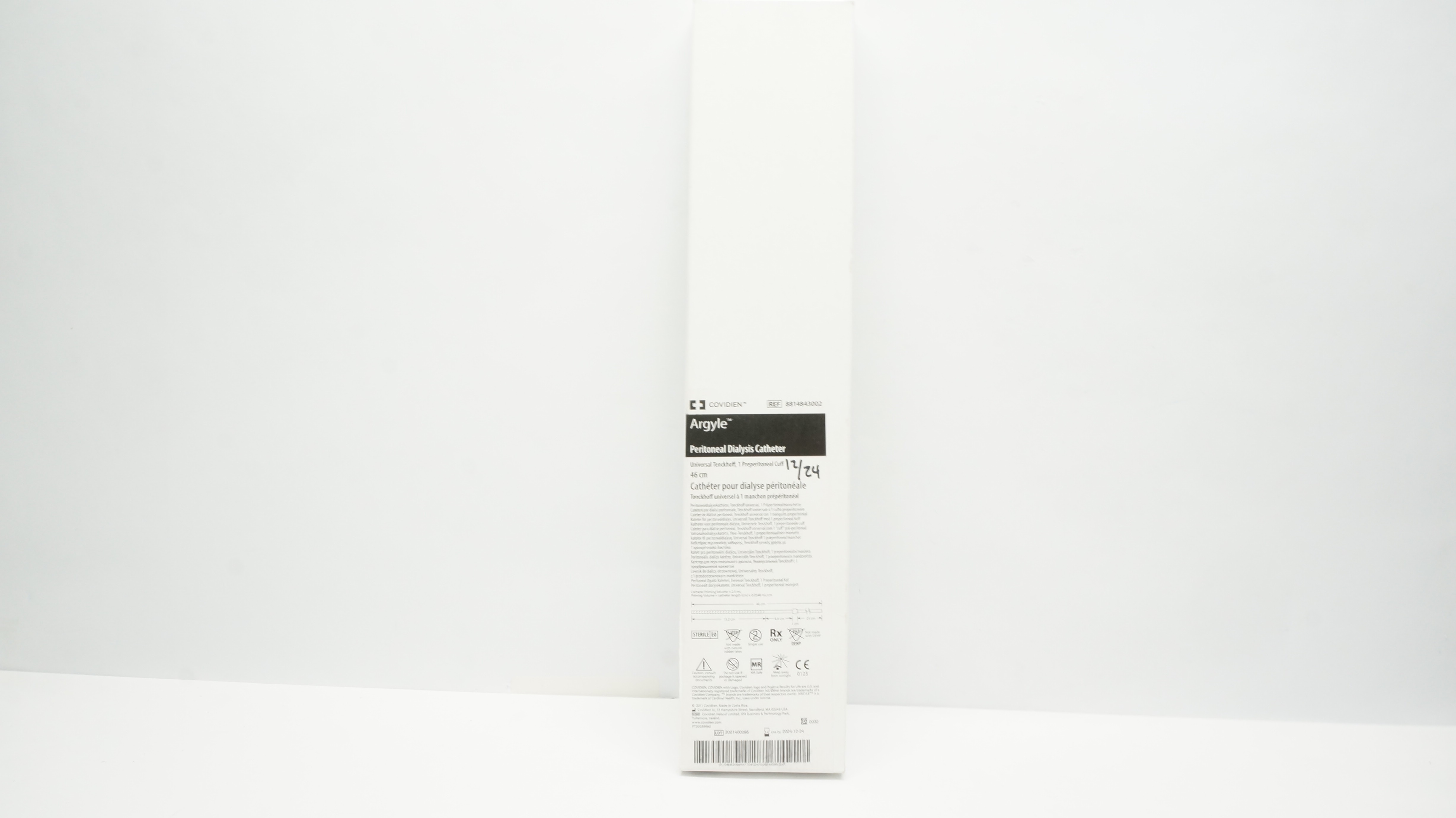 Covidien 8814843002 Argyle Peritoneal Dialysis Cath. 46cm (x)