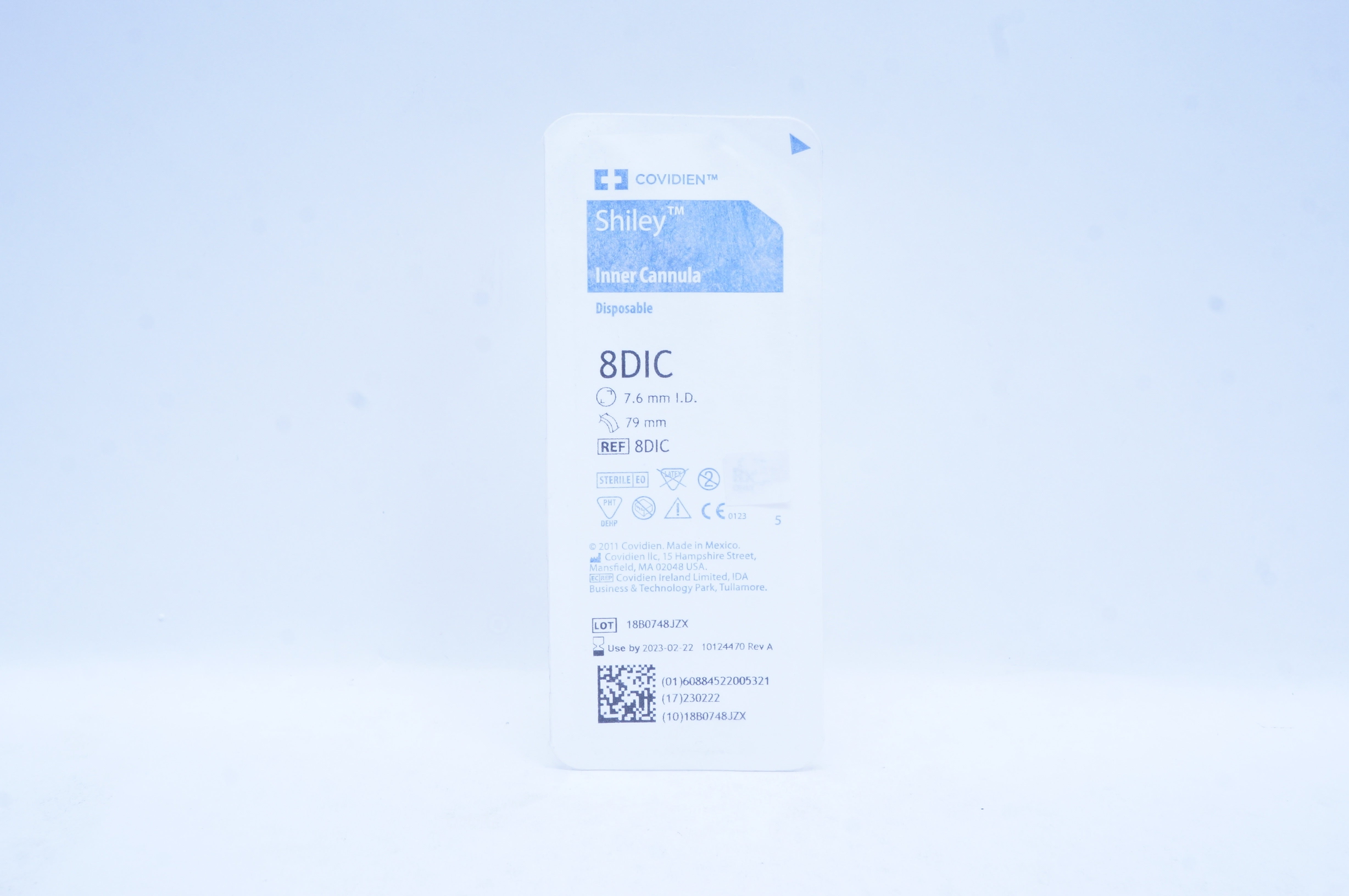 Covidien 8DIC Shiley Inner Cannula 7.6 mm ID x 79mm