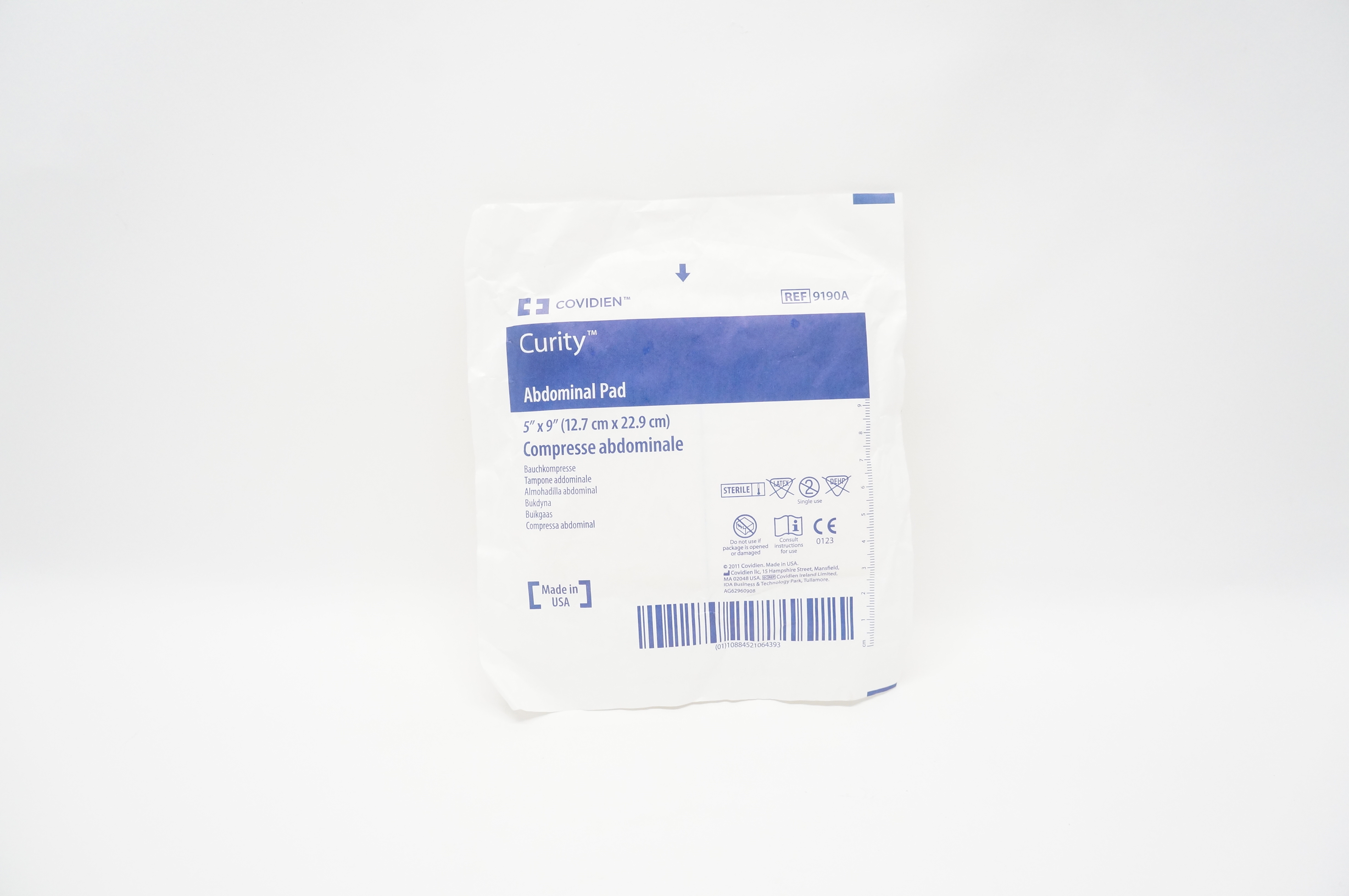 Covidien 9190A  Curity Abdominal Pad 5inch x 9inch