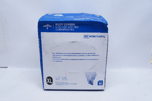 Medline NON27348PXL Boot Covers Couvre-Bottles Cubrebotas, XL - Box of 50
