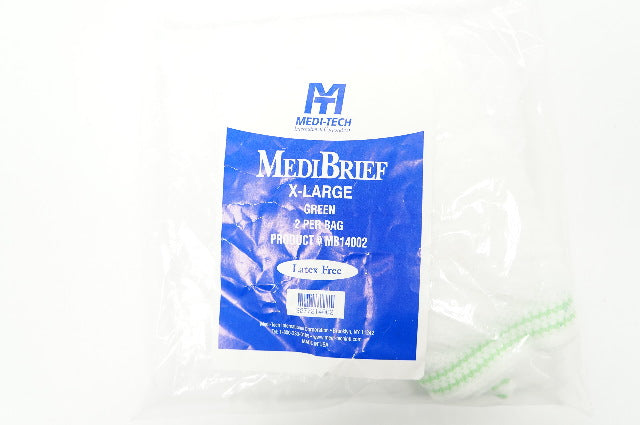 Medi-Tech MB14002 Medi-Brief  X-Large Green - Pack of 2