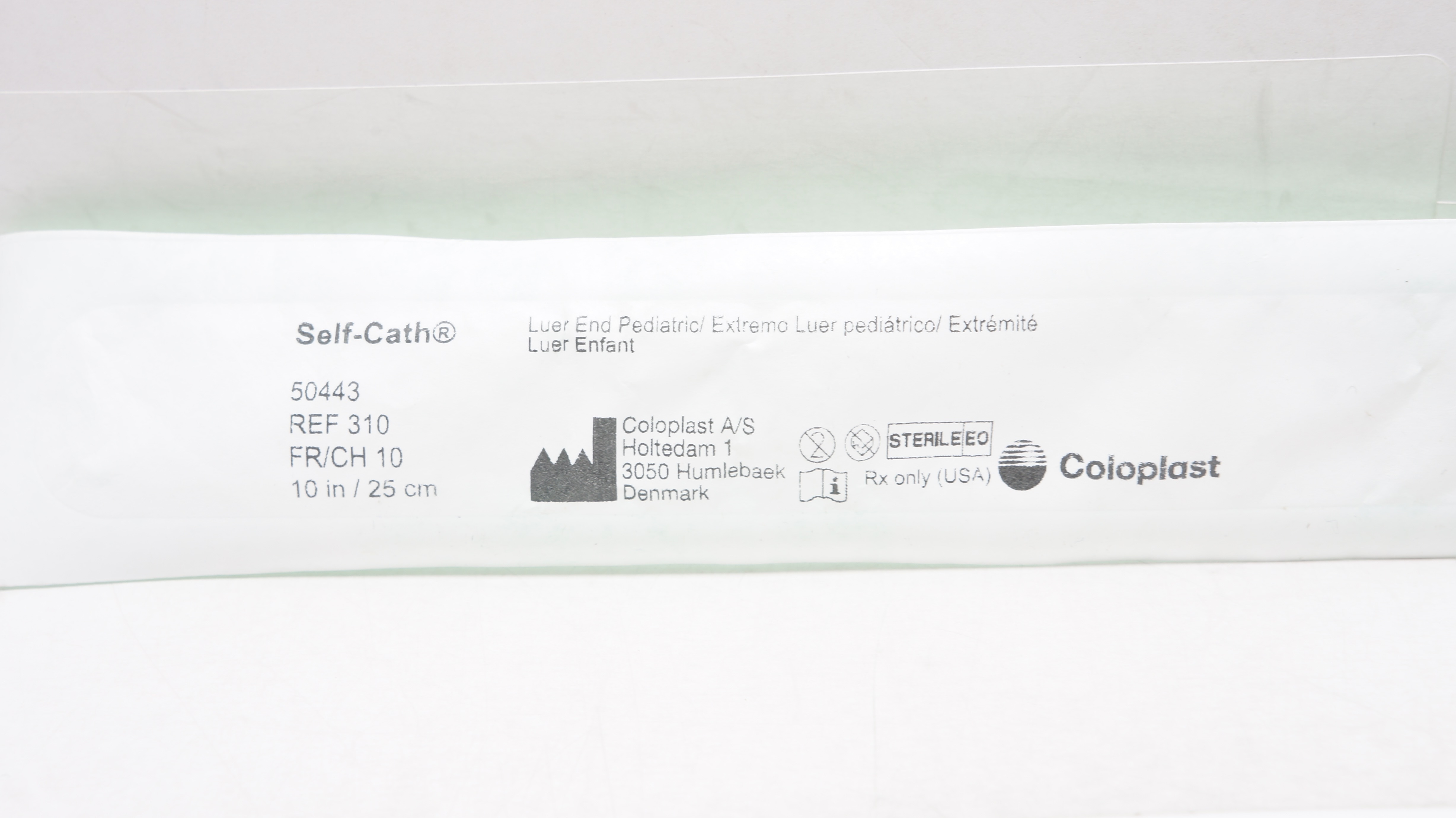 Coloplast 310 Self-Cath Luer End Pediatric 10Fr x 10inch