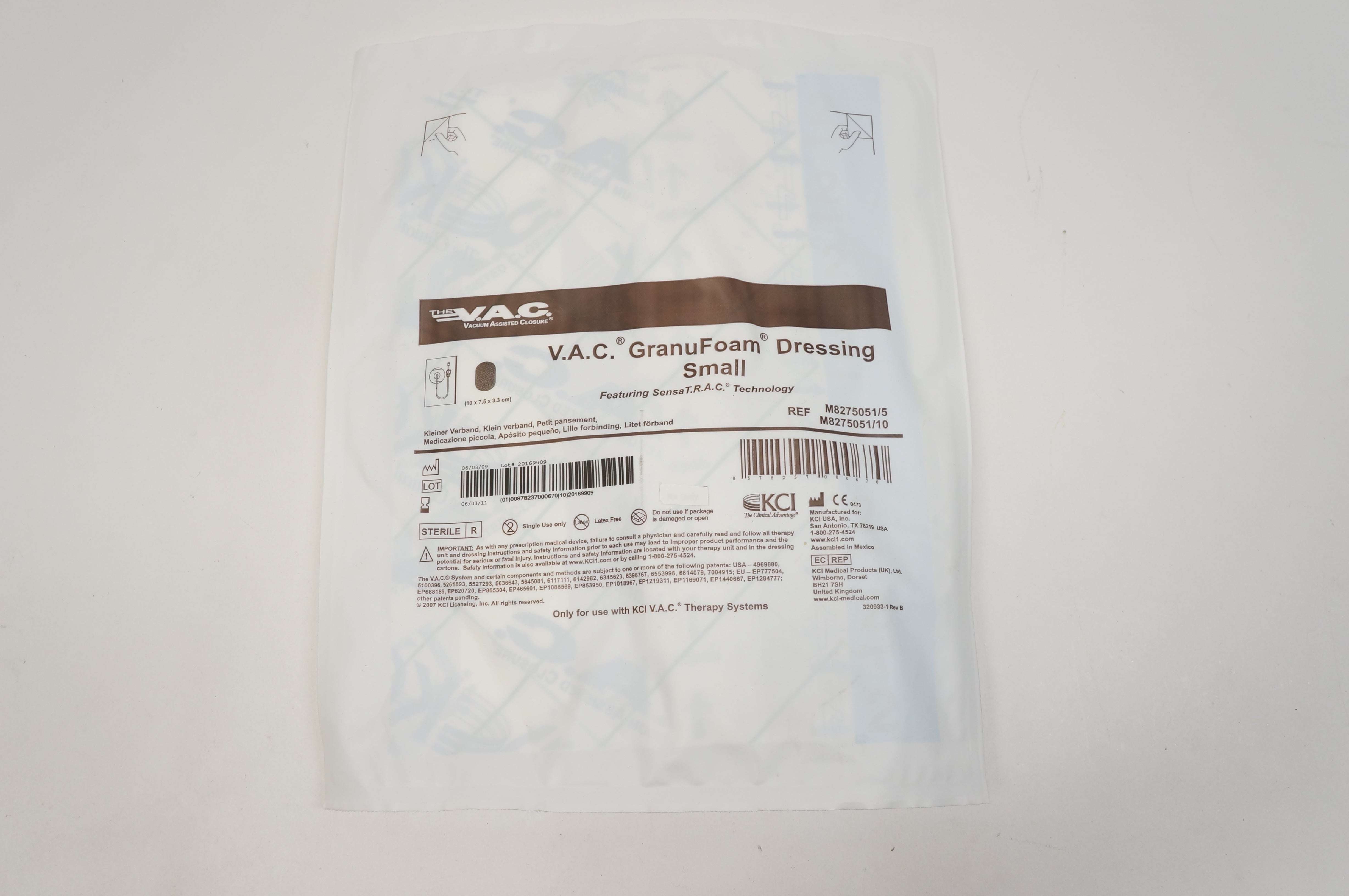 KCI Medical M8275051 V.A.C. GranuFoam Dressing Small (x)