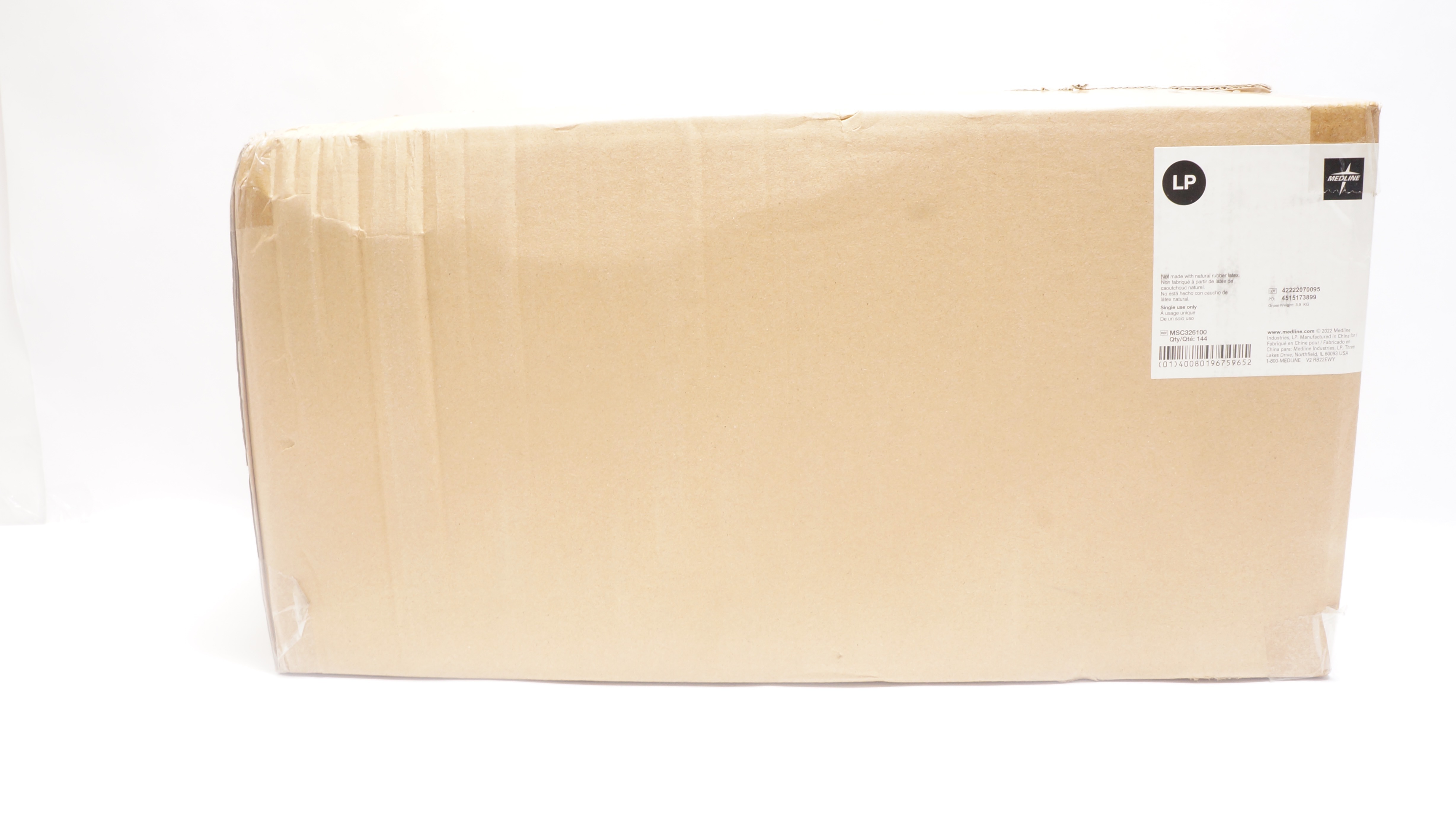 Medline MSC326100 Adhesive Strips, Moderate, 3inch x 10.5inch - Case of 144