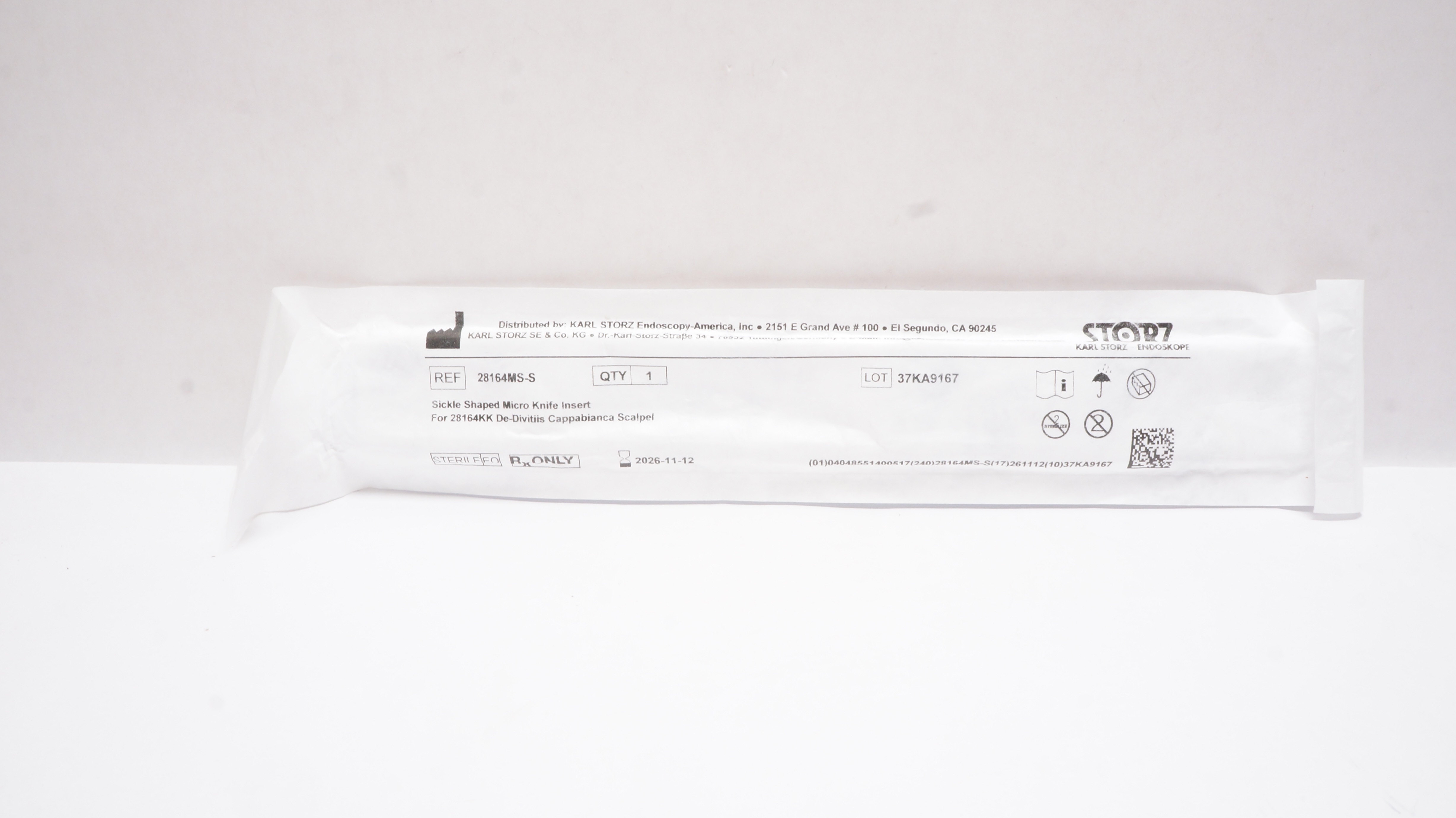 Karl Storz 28164MS-S Micro Knife Insert For 28164KK De-Divitiis Scalpel