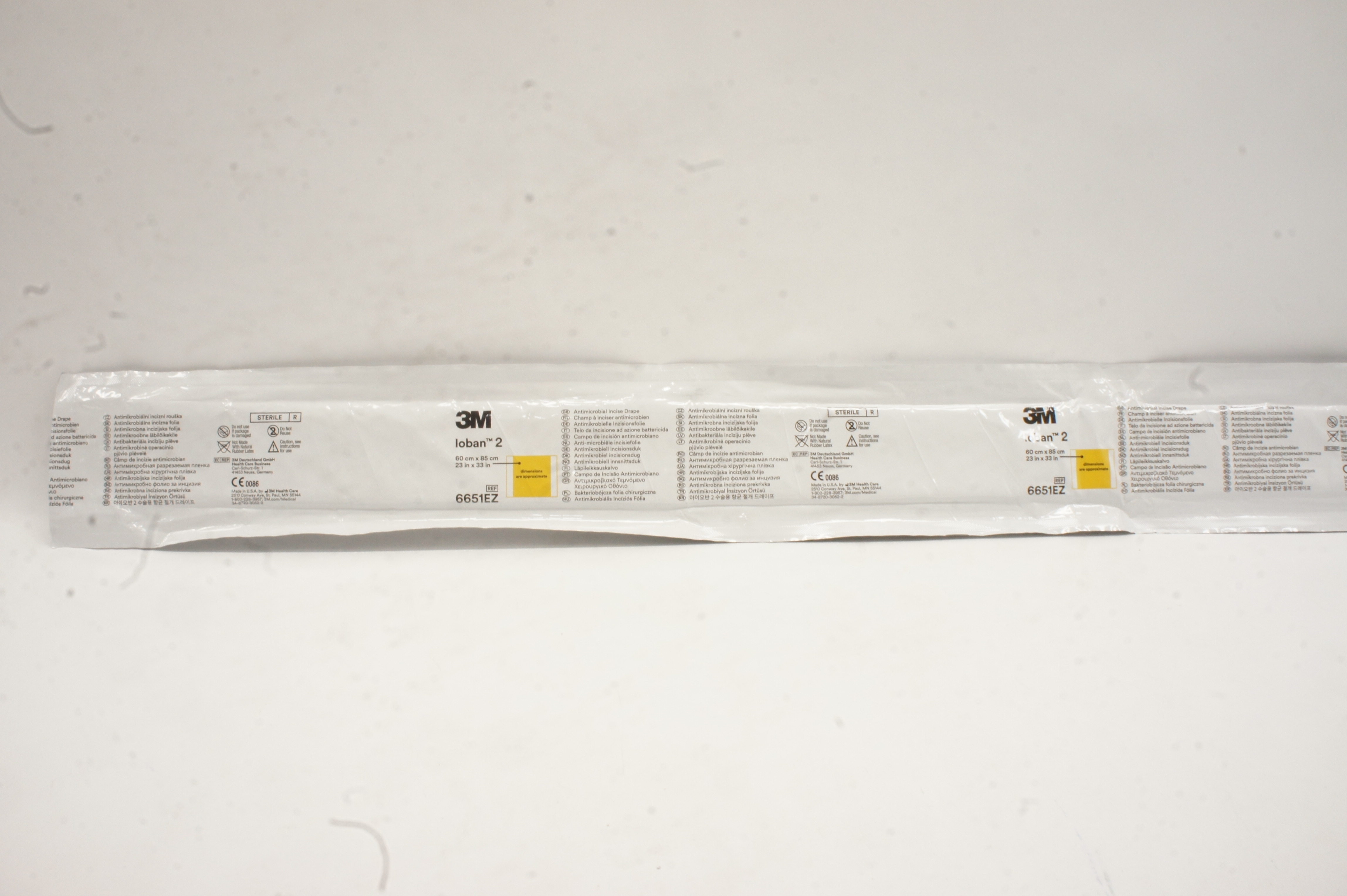 3M 6651EZ Loban 2 Antimicrobial Incise Drape 23inch x 33inch