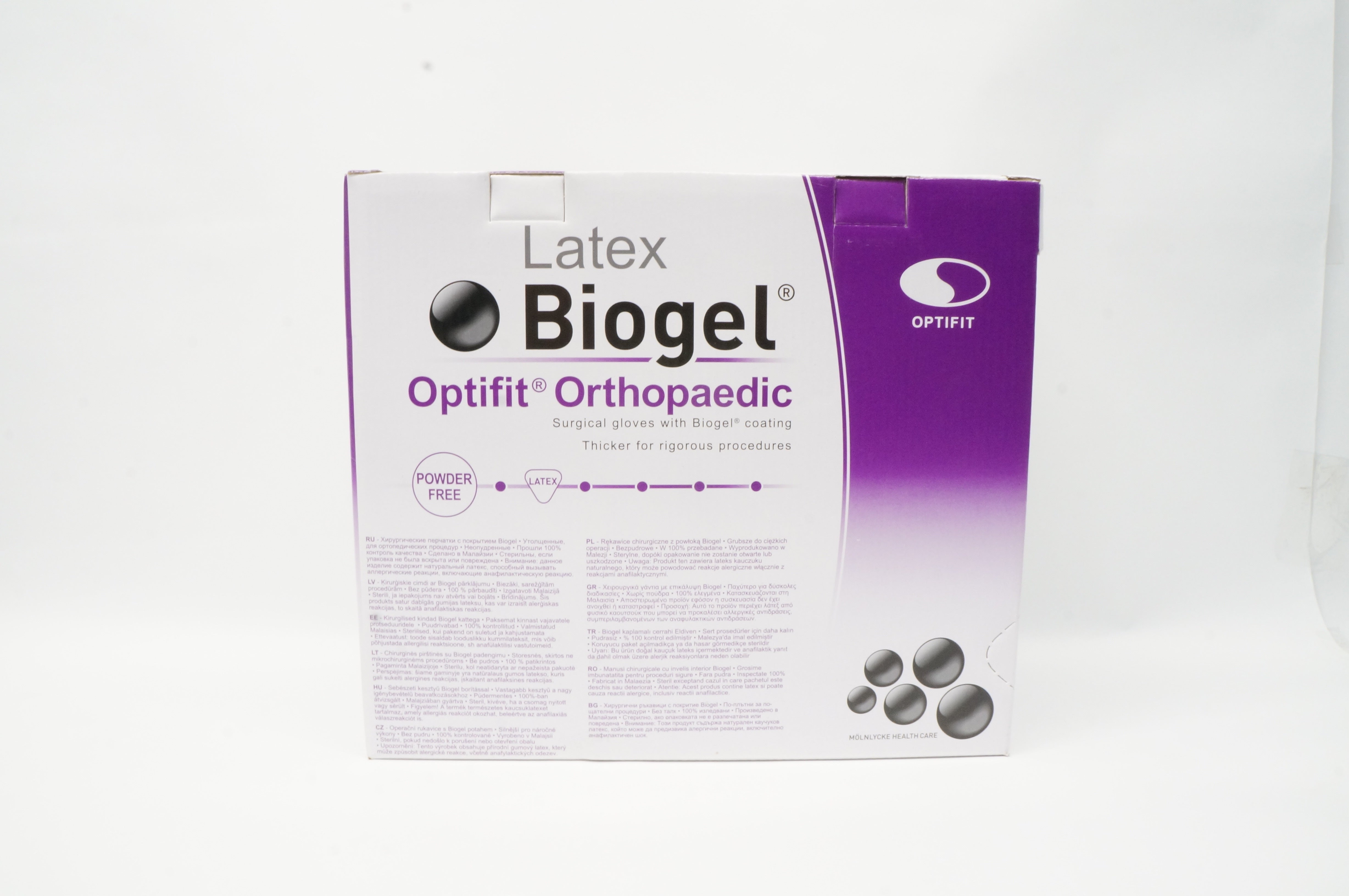 Molnlycke Health Care 31075-01 Biogel Optifit Orthopaedic 7-1/2in (x)- Box of 40