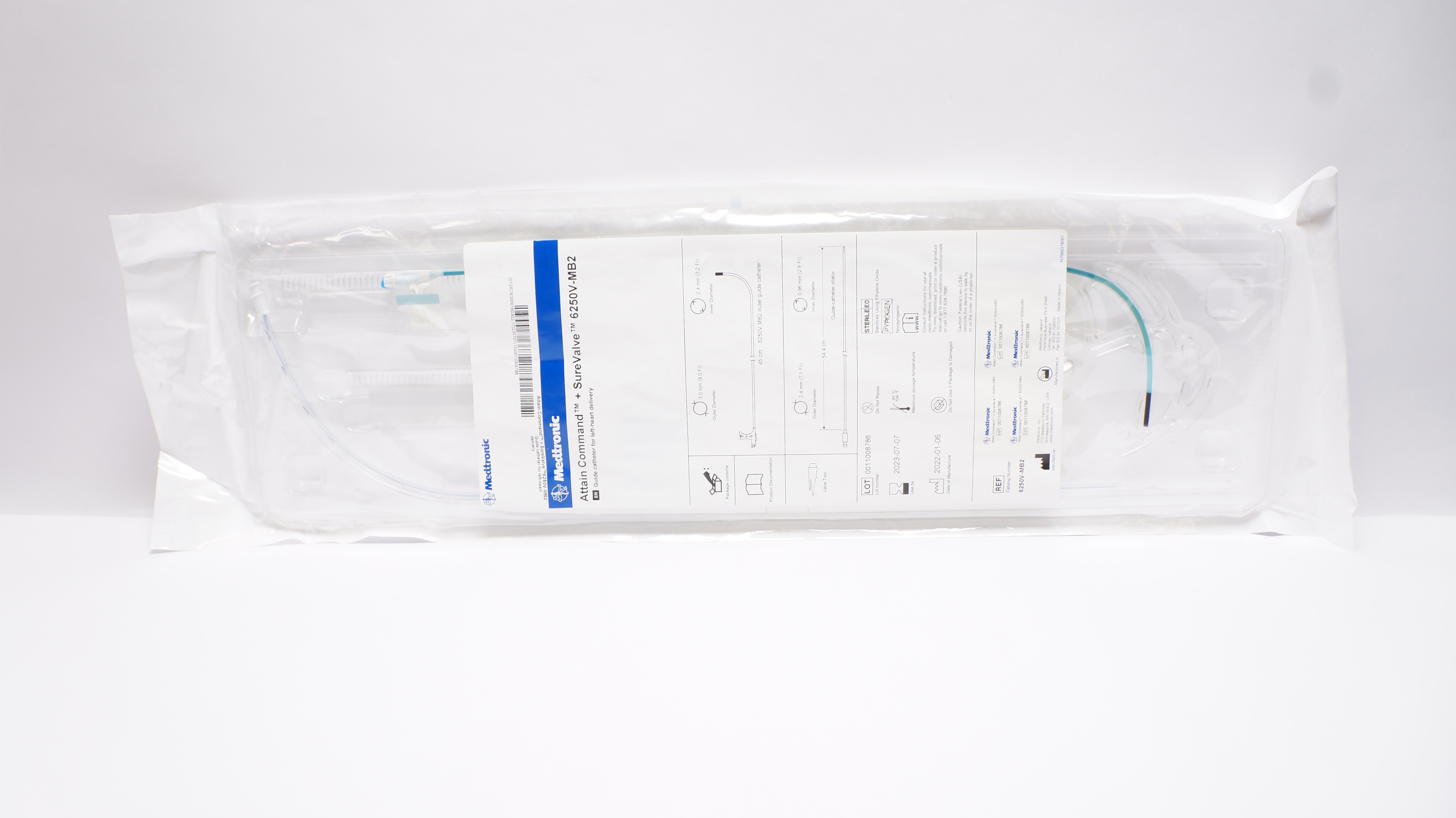 Medtronic 6250V-MB2 Attain Command + SureValve, Guide Cath. 54.4cm x 45cm (x)