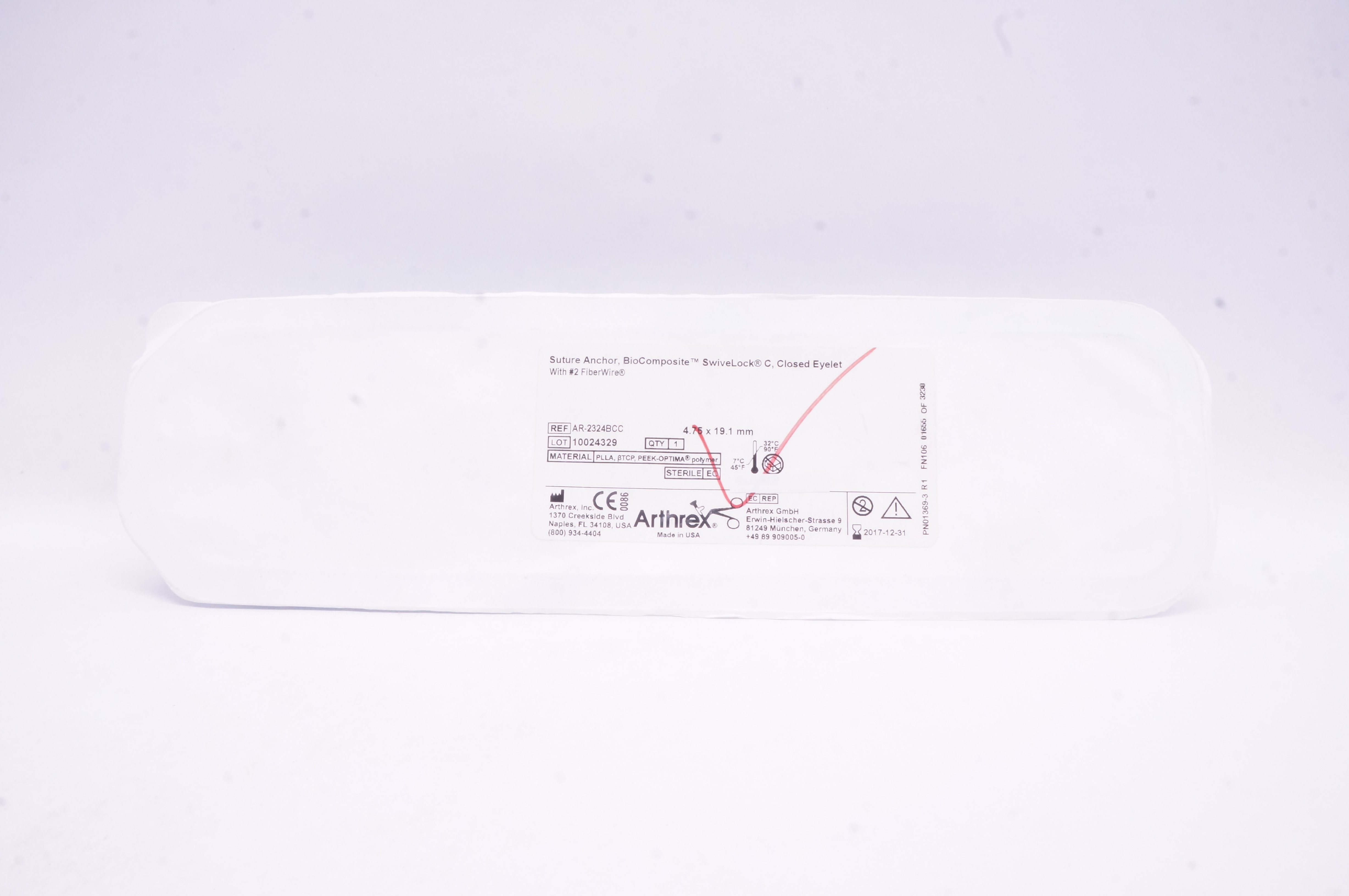 Arthrex AR-2324BCC Stre Anchor BioComposite SwiveLock C 4.75 x 19.1mm (x)