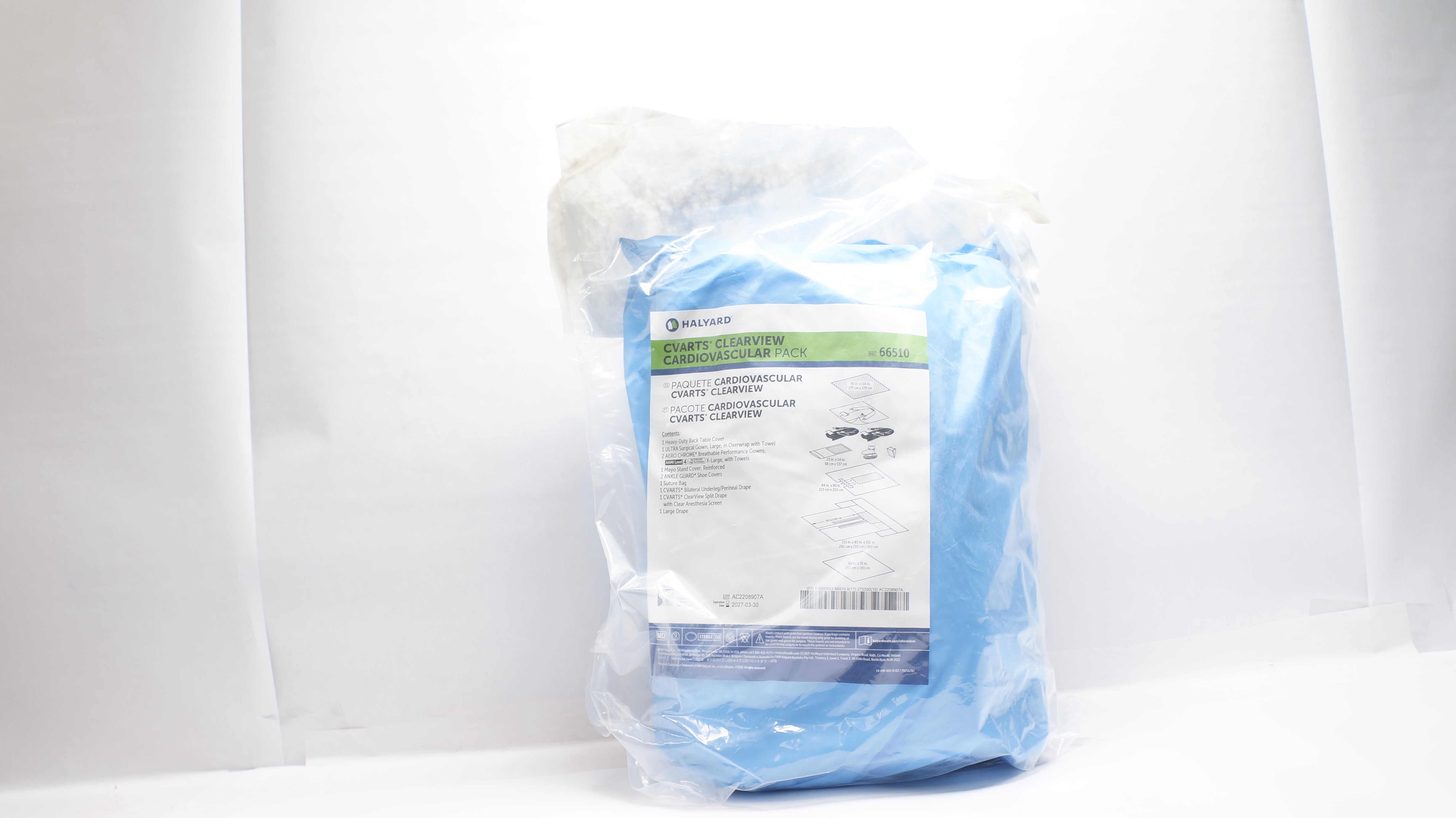 Halyard 66510 Cvarts Clearview Cardiovascular Pack