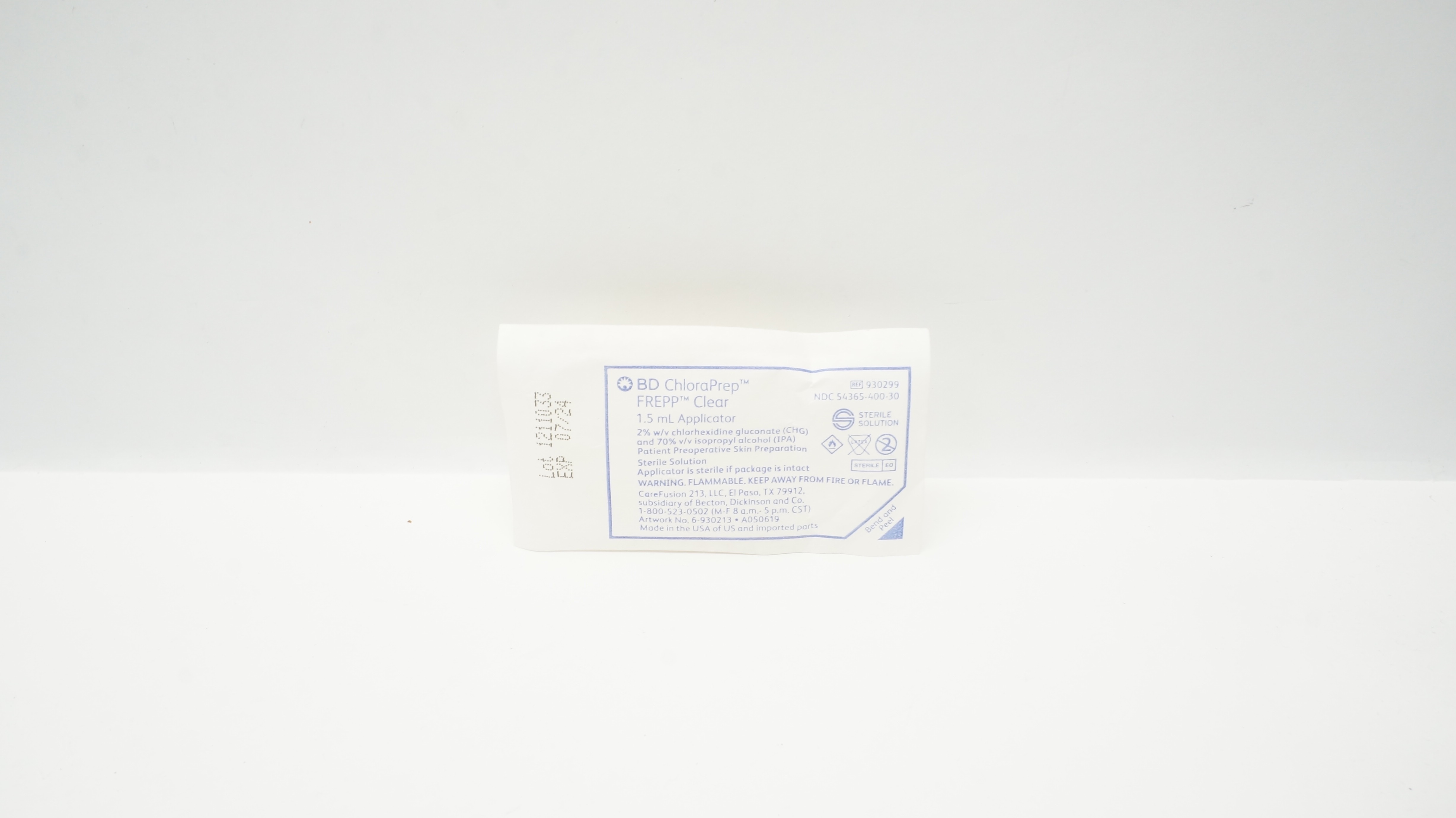 BD 930299 ChloraPrep FREPP Clear 1.5 mL Applicator (x)