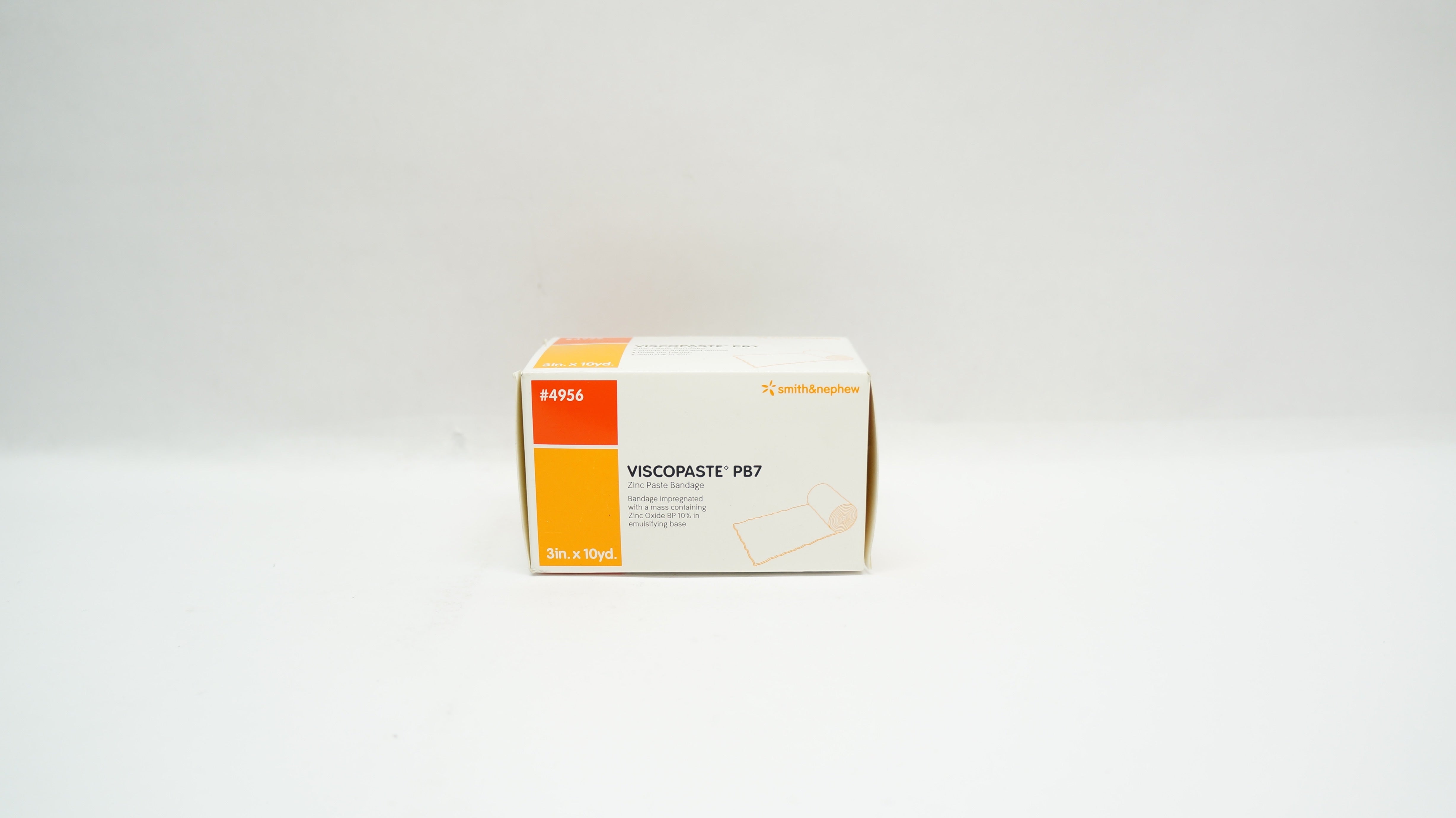 Smith&Nephew 4956 Viscopaste PB7 Zinc Paste Bandage 3 inch x 10yd.