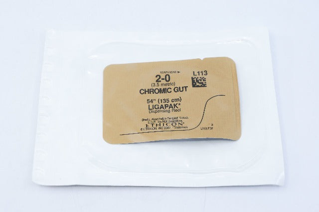 Ethicon L113 2-0 CHROMIC GUT, LIGAPIK, 54inch (x)