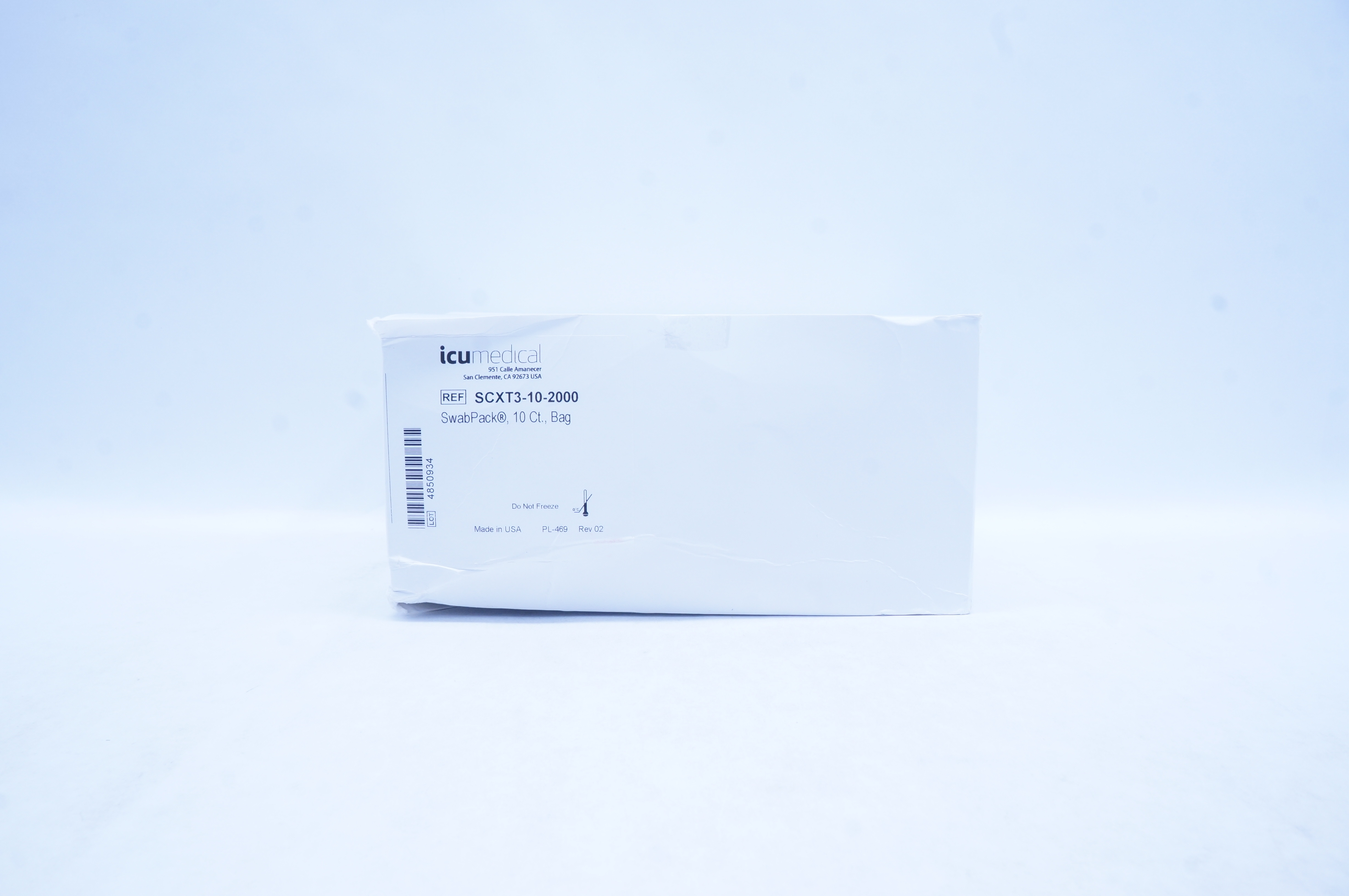 ICUMedical SCXT3-10-2000 SwabPack, 10 Ct., Bag - Box of 250