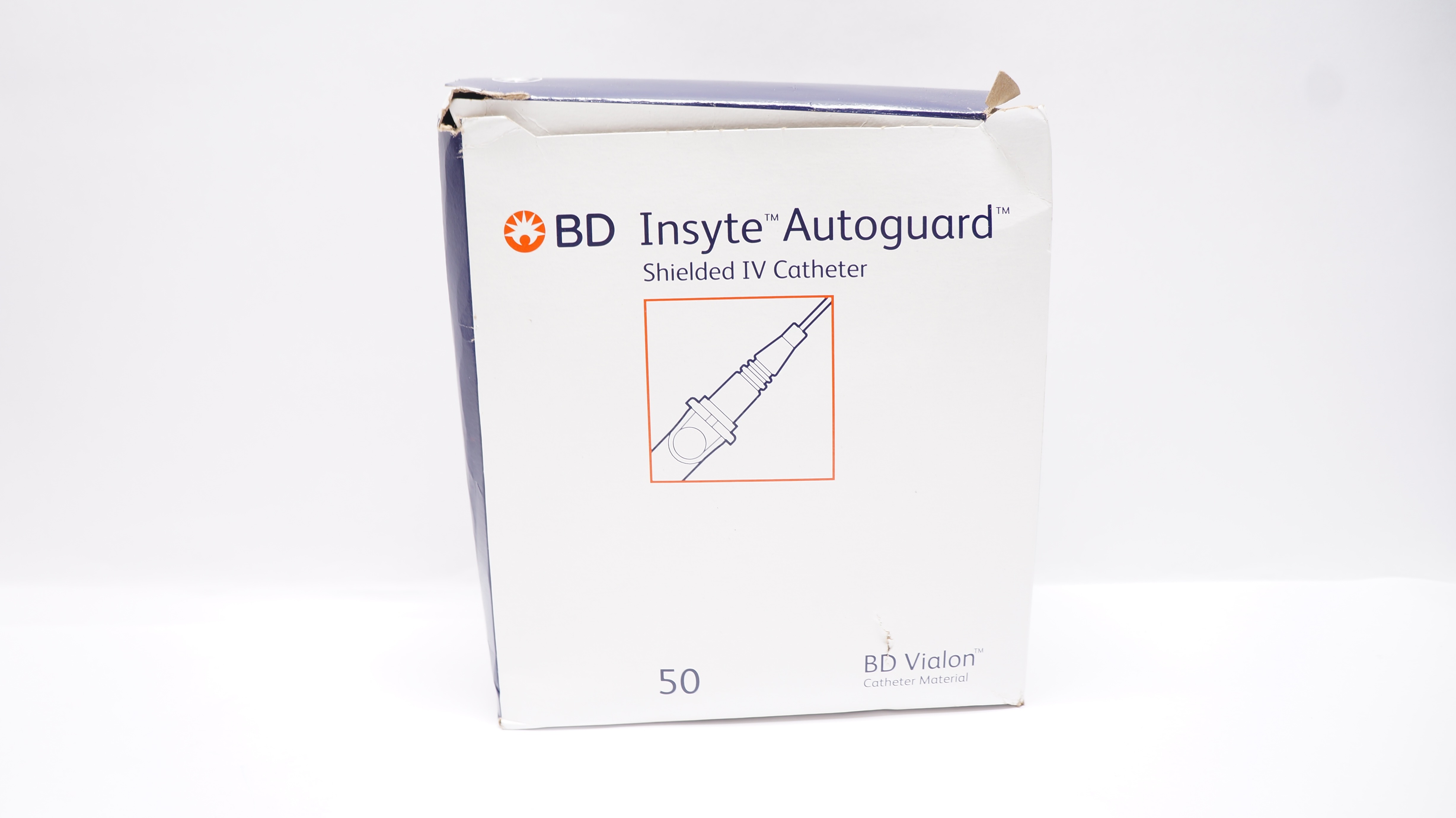 BD 381423 Insyte Autoguard Shielded IV Cath. 22Ga x 1inch, 35ml/min - Box of 50