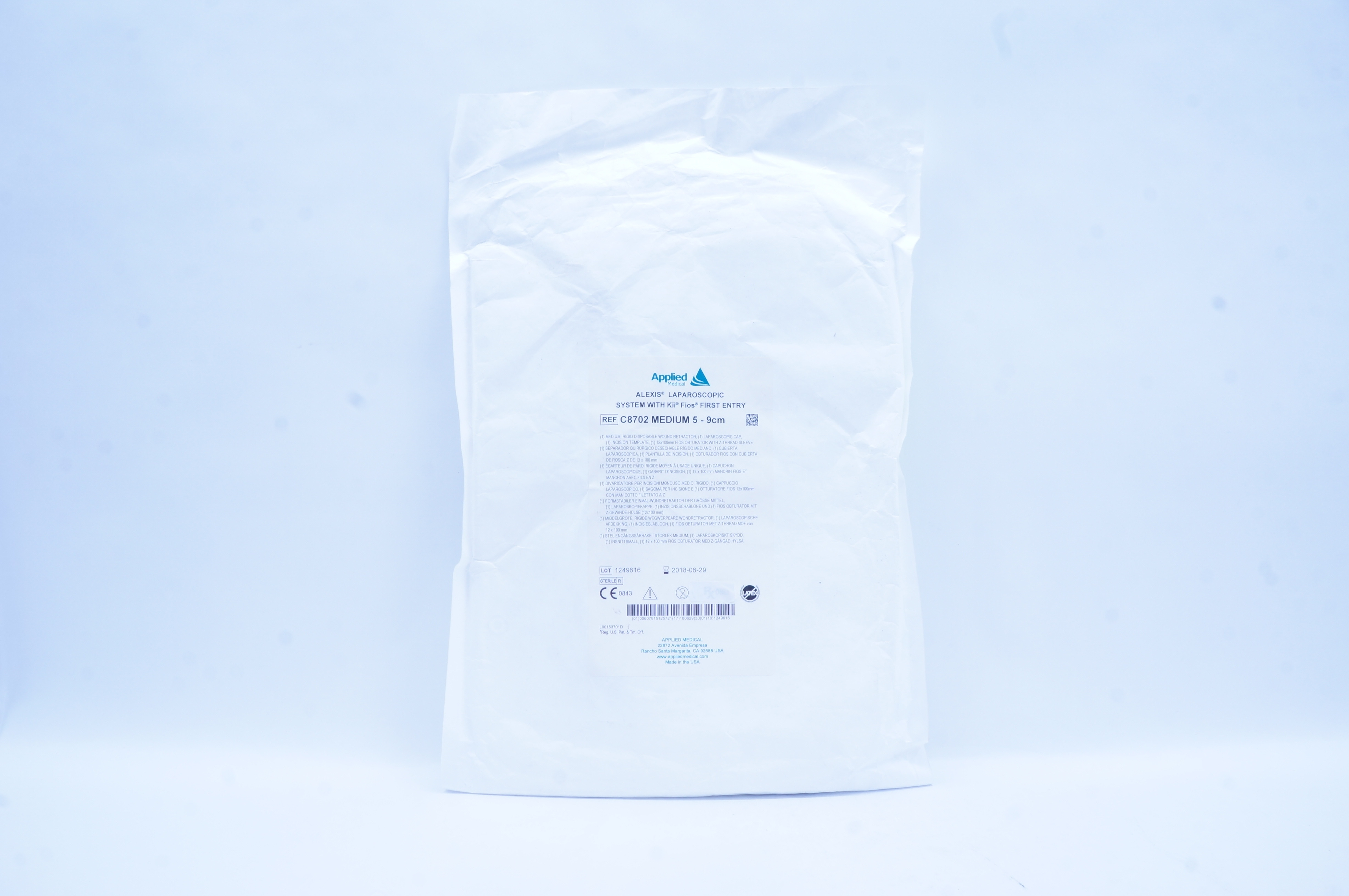 Applied Medical C8702 Alexis Laparoscopic System W/Kii Fios First Entry 5-9cm(x)