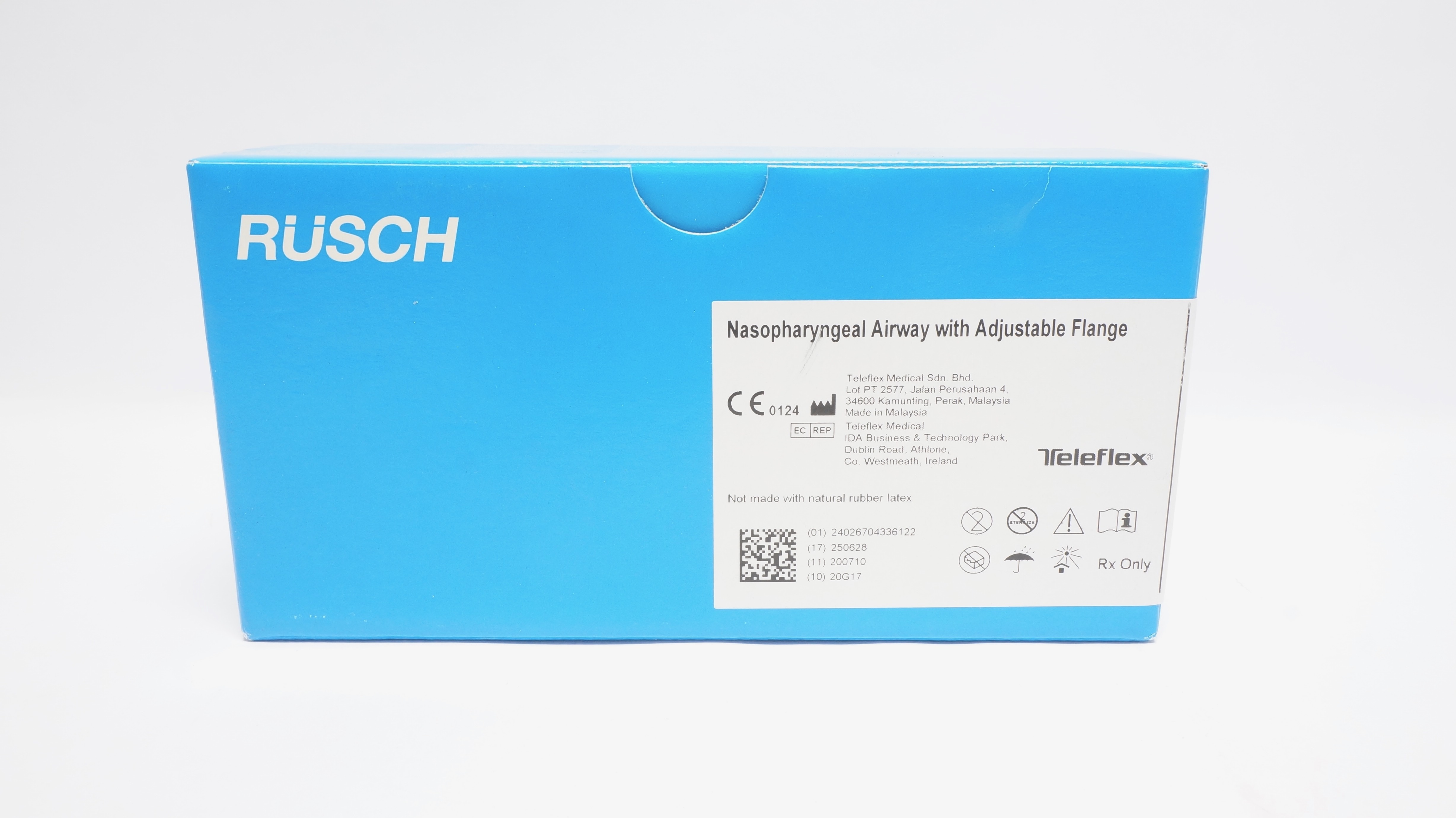 Teleflex 18542022 Nasopharyngeal Airway w/Adjustable Flange 22Fr (x) - Box of 5