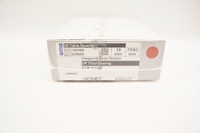 Biomet 183460 Vanguard DCM CR Tibial Bearing DCM Arcom 14mm x 79/83mm (x)