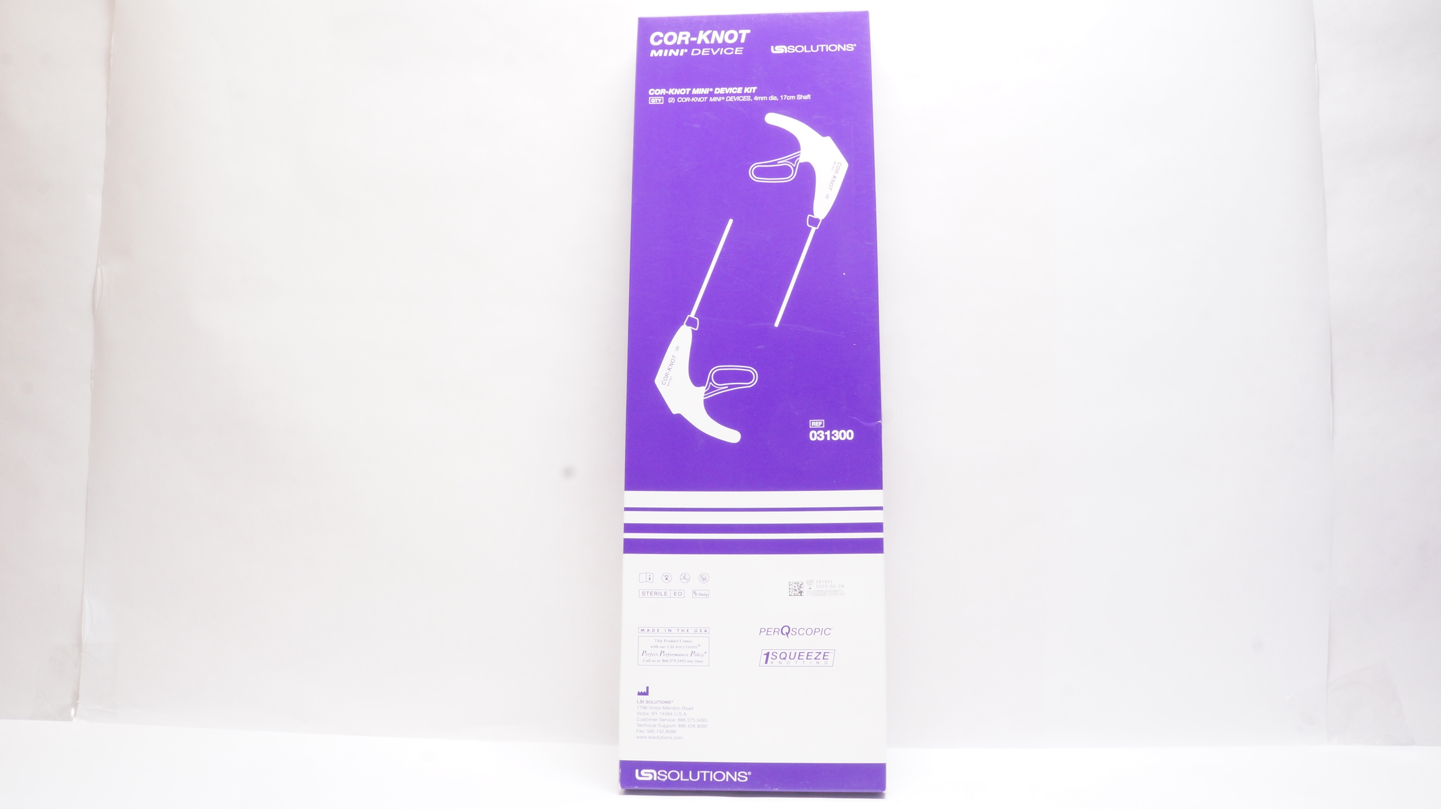 LSI Solutions 031300 Cor-Knot Mini Device Kit 4mm x 17cm Shaft (x)