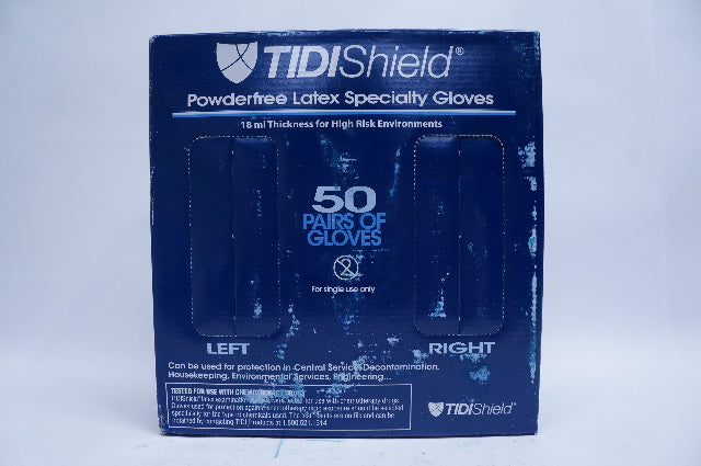 TIDI Shield 932480-1 PowderFree Latex Specialty Gloves, Medium - Box of 50
