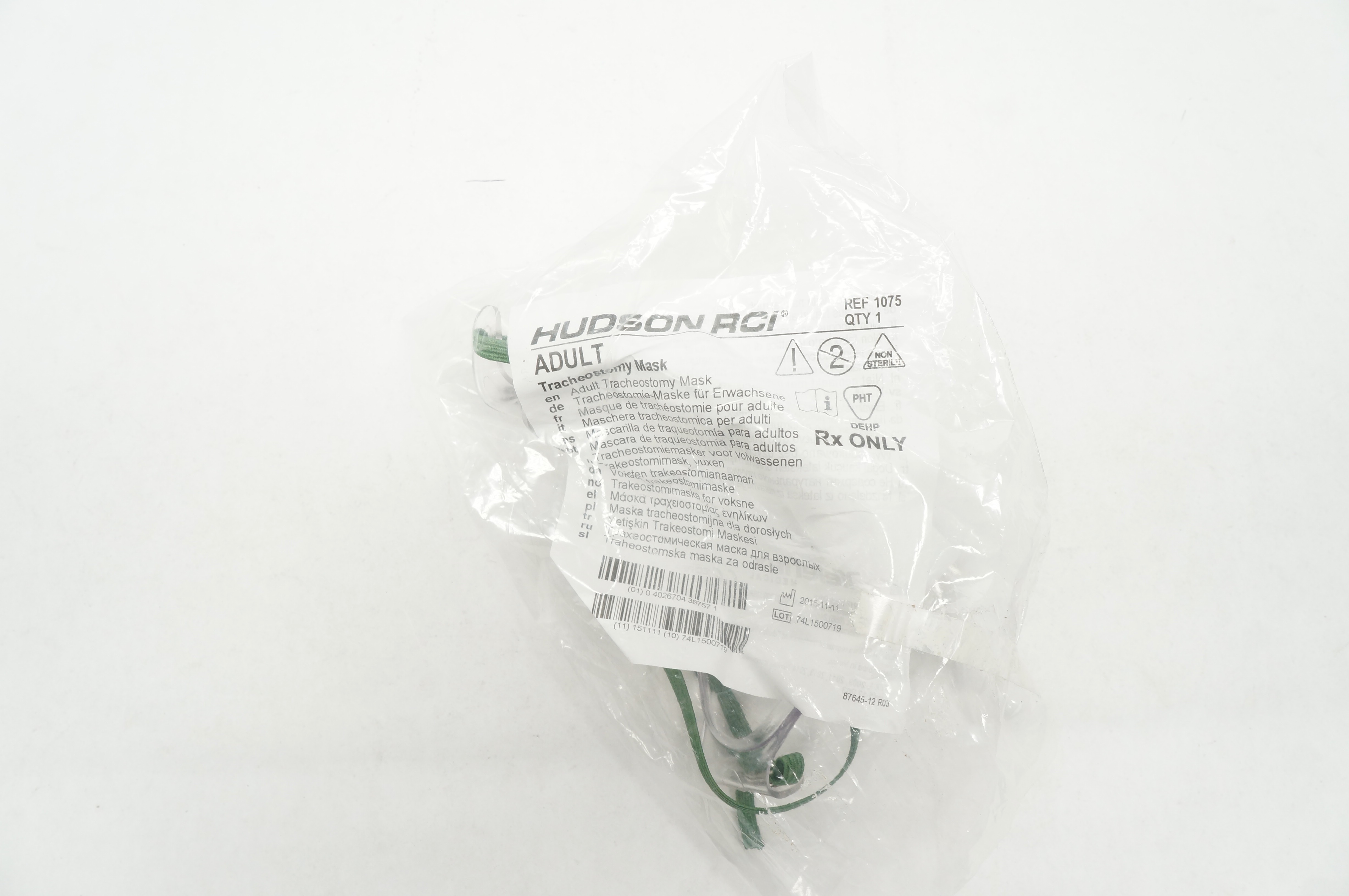 Teleflex 1075 Hudson RCI Adult Tracheostomy Mask